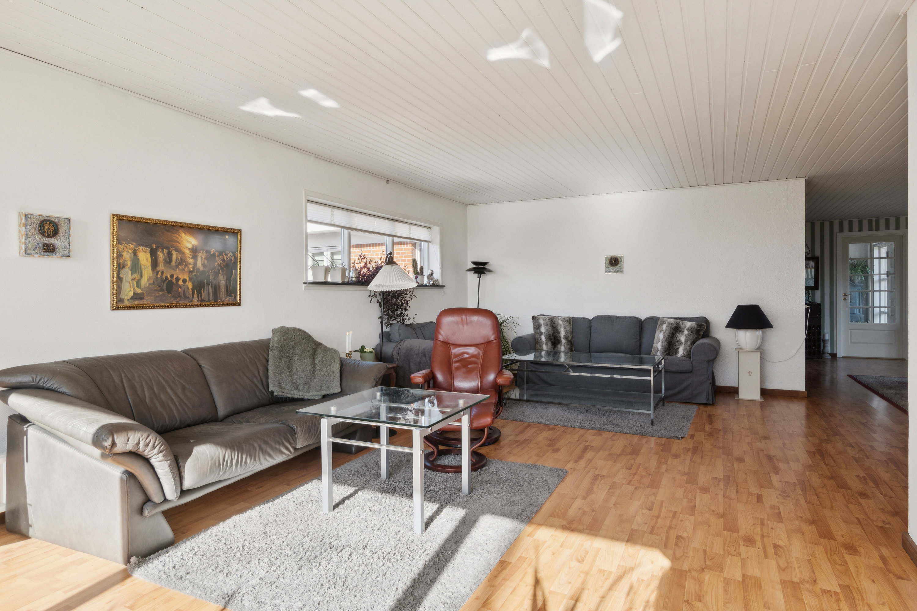 Fremhævet stue billede i fuldskærmstilstand. Billede af Levetoftevej 15, 4690 Haslev