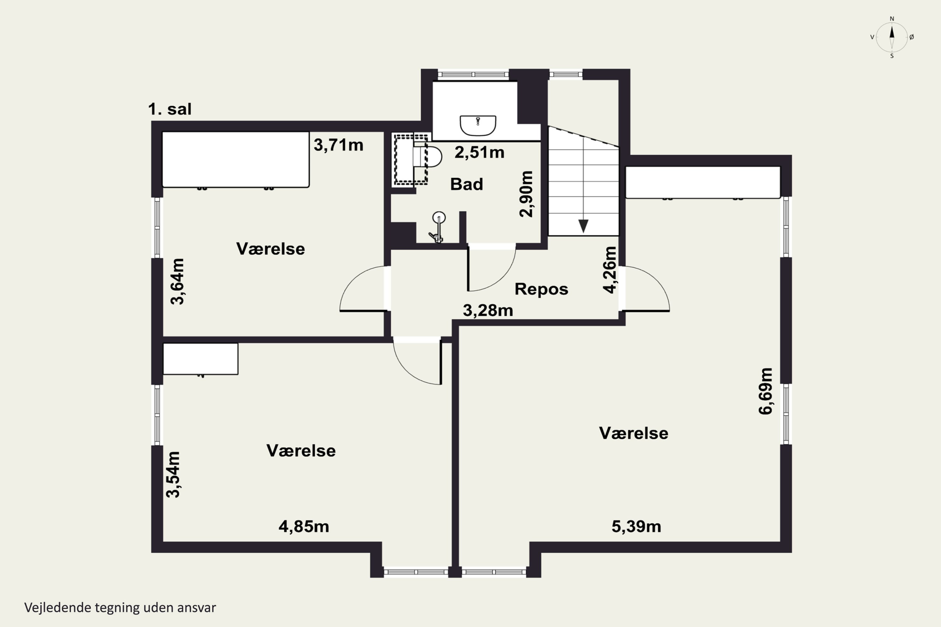 Plantegninger billede af Hjortekærsvej 119A, 2800 Kongens Lyngby