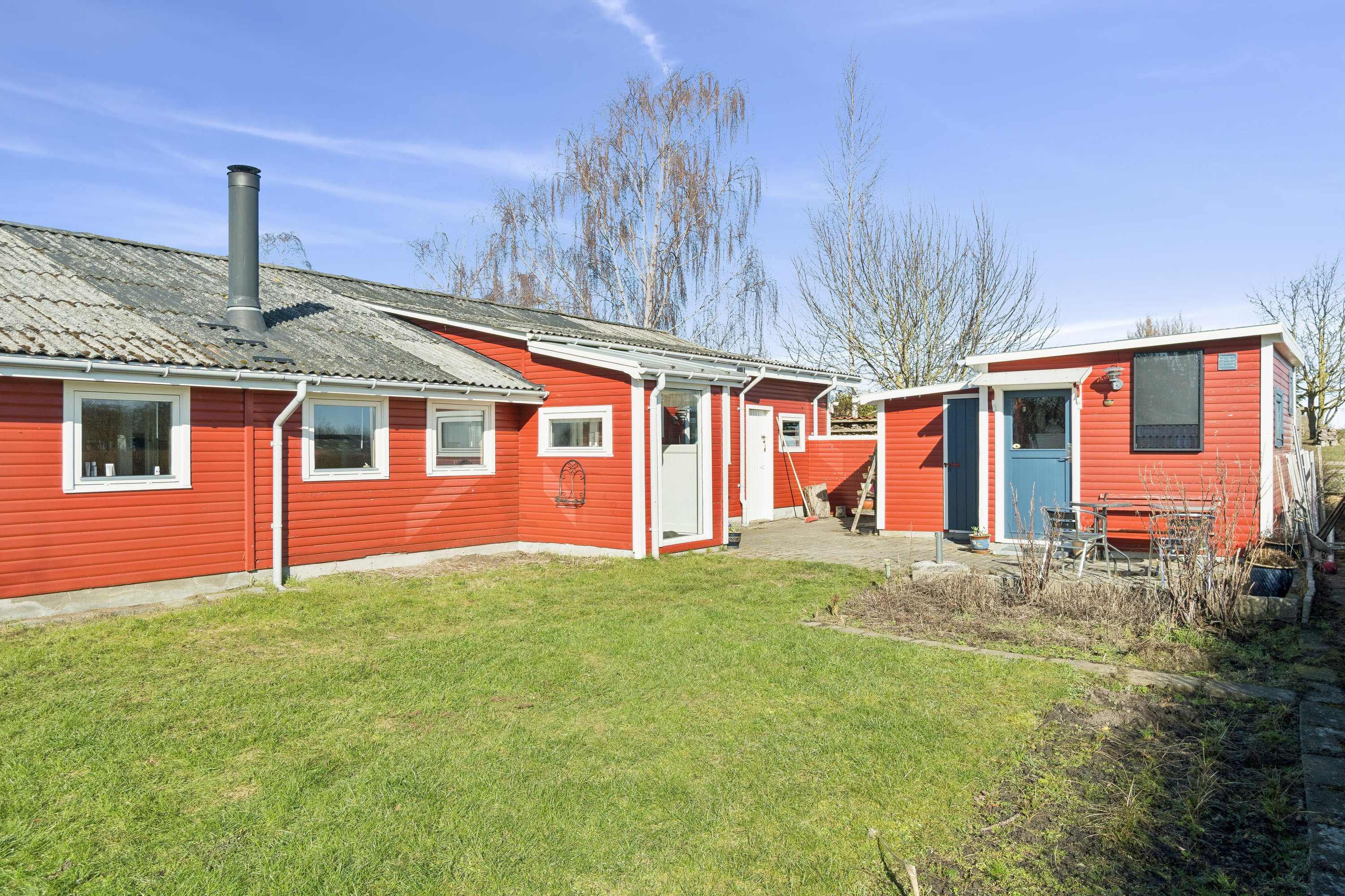 Fremhævet set fra haven billede i fuldskærmstilstand. Billede af Spættevej 5, St Kongsmark, 4200 Slagelse