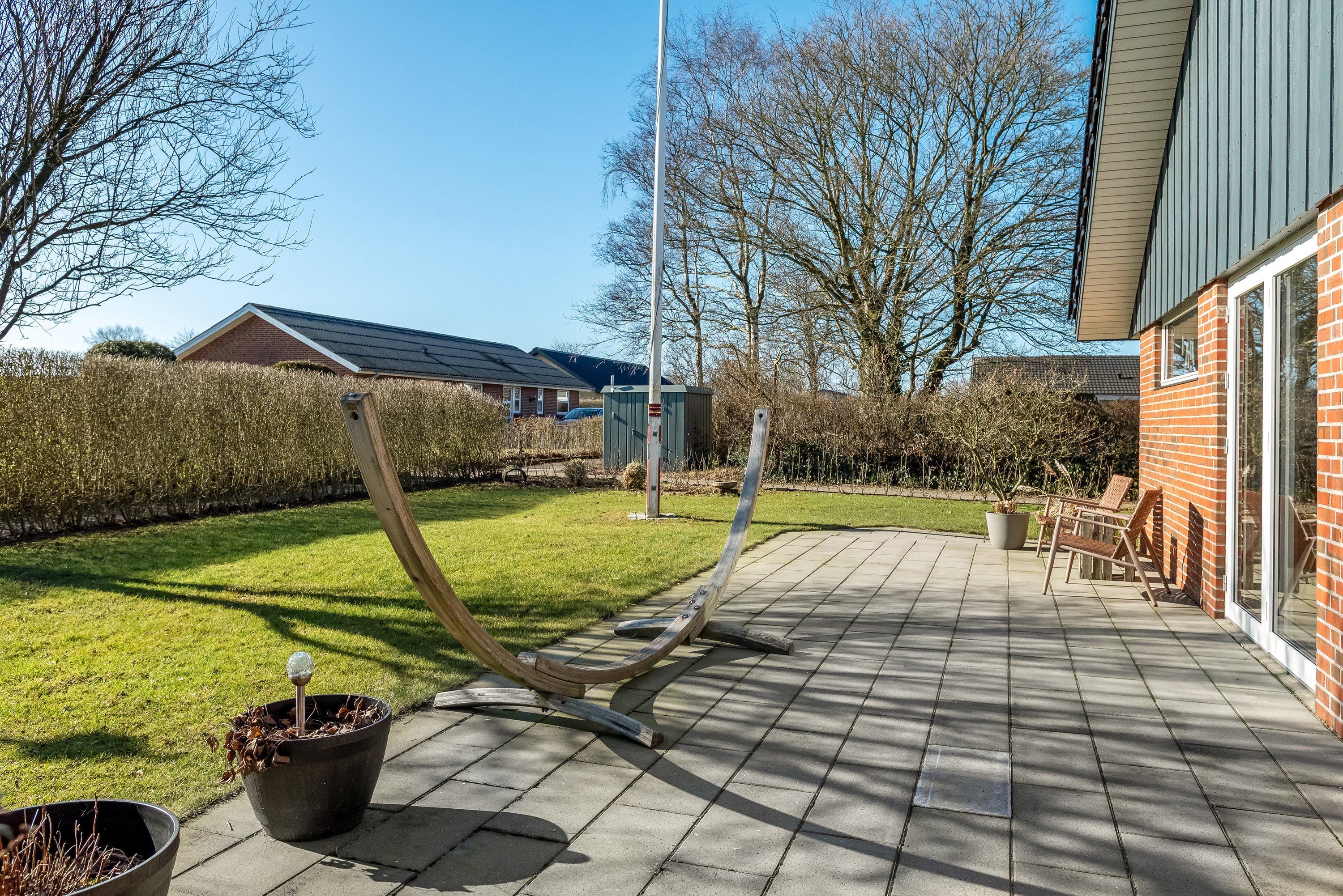 Fremhævet terrasse billede i fuldskærmstilstand. Billede af Bannestrupparken 11, Tvis, 7500 Holstebro