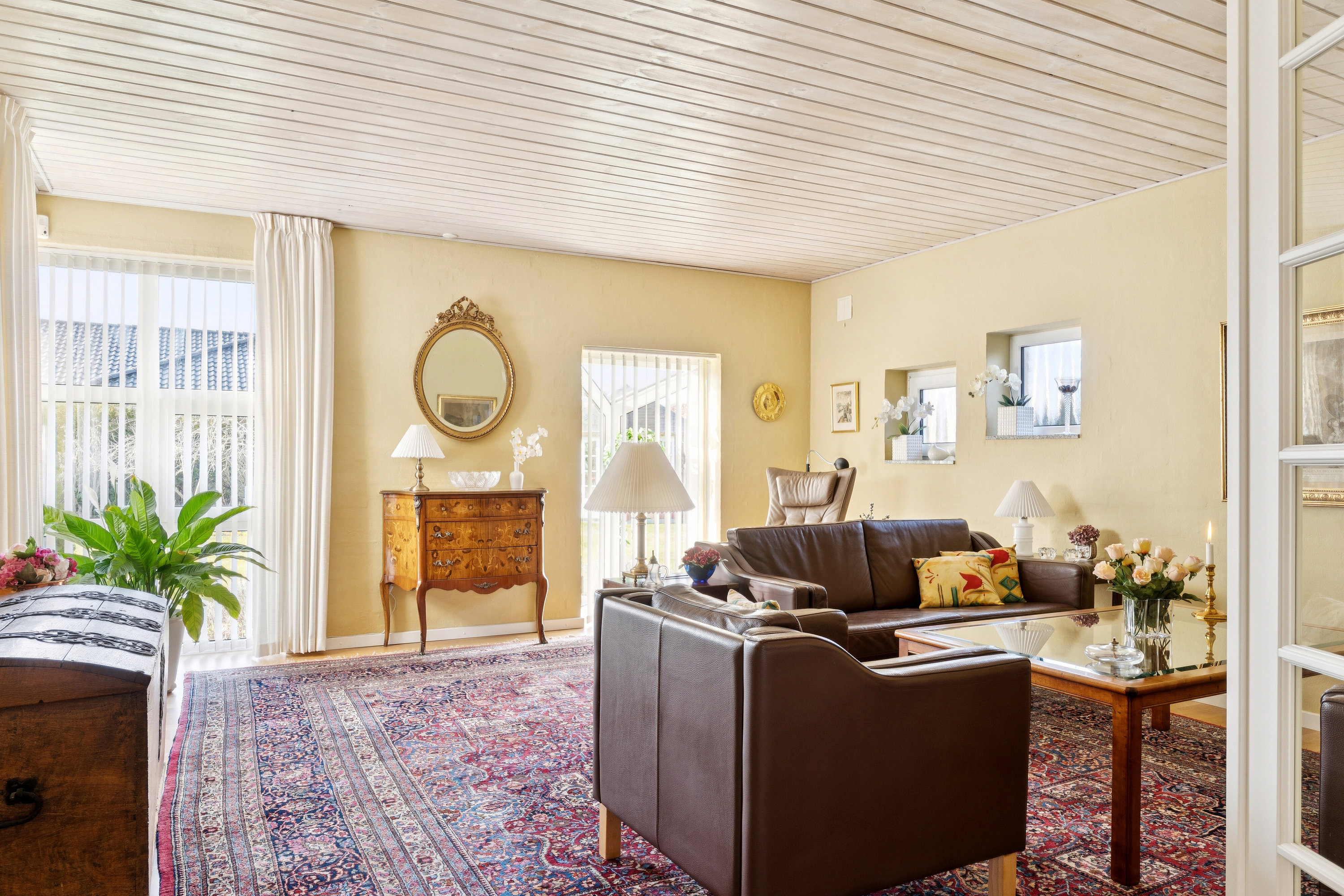 Fremhævet stue billede i fuldskærmstilstand. Billede af Kalveknækket 19, Kollund, 6340 Kruså