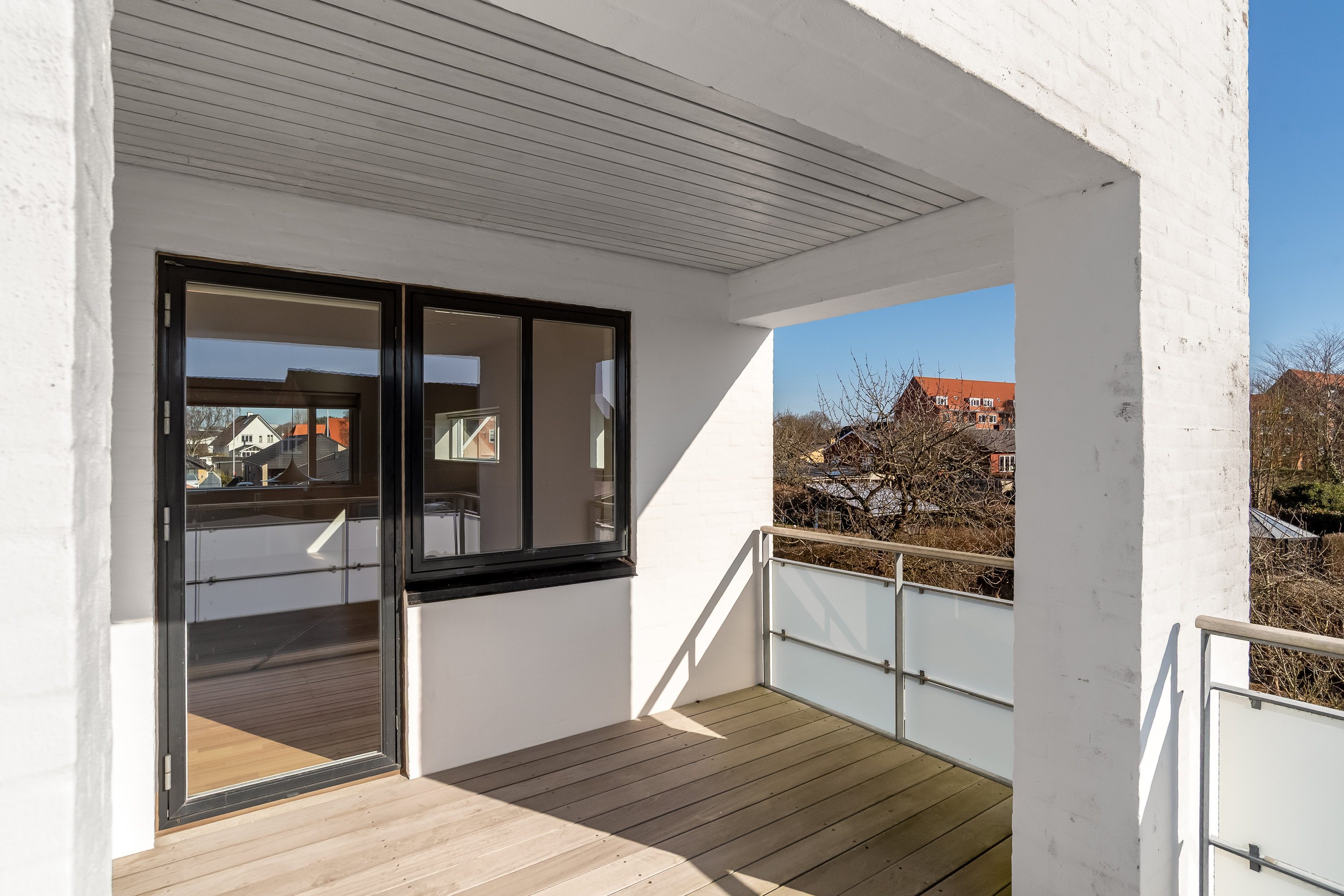 Fremhævet altan billede i fuldskærmstilstand. Billede af Ewaldsvej 32-34, 7500 Holstebro