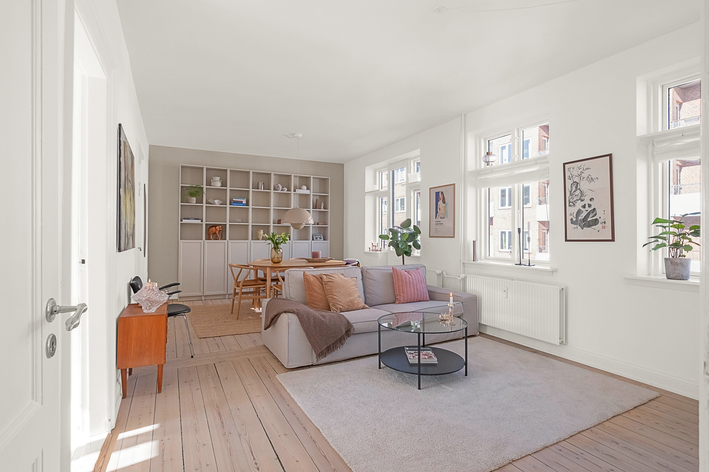 Fremhævet stue billede i fuldskærmstilstand. Billede af Heibergsgade 10, 2. th., 8000 Aarhus C