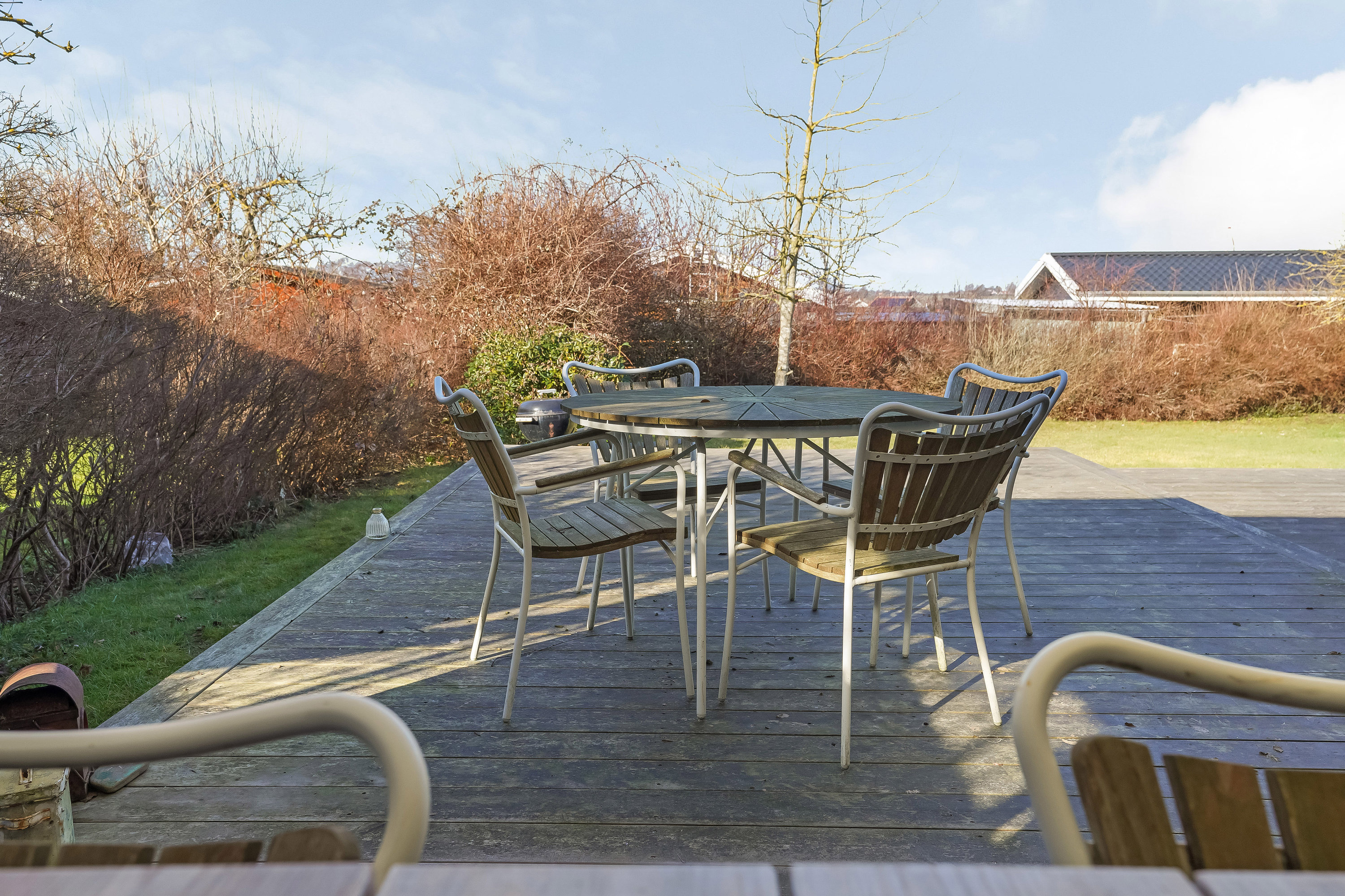 Fremhævet terrasse billede i fuldskærmstilstand. Billede af Kløvervej 50, 5300 Kerteminde