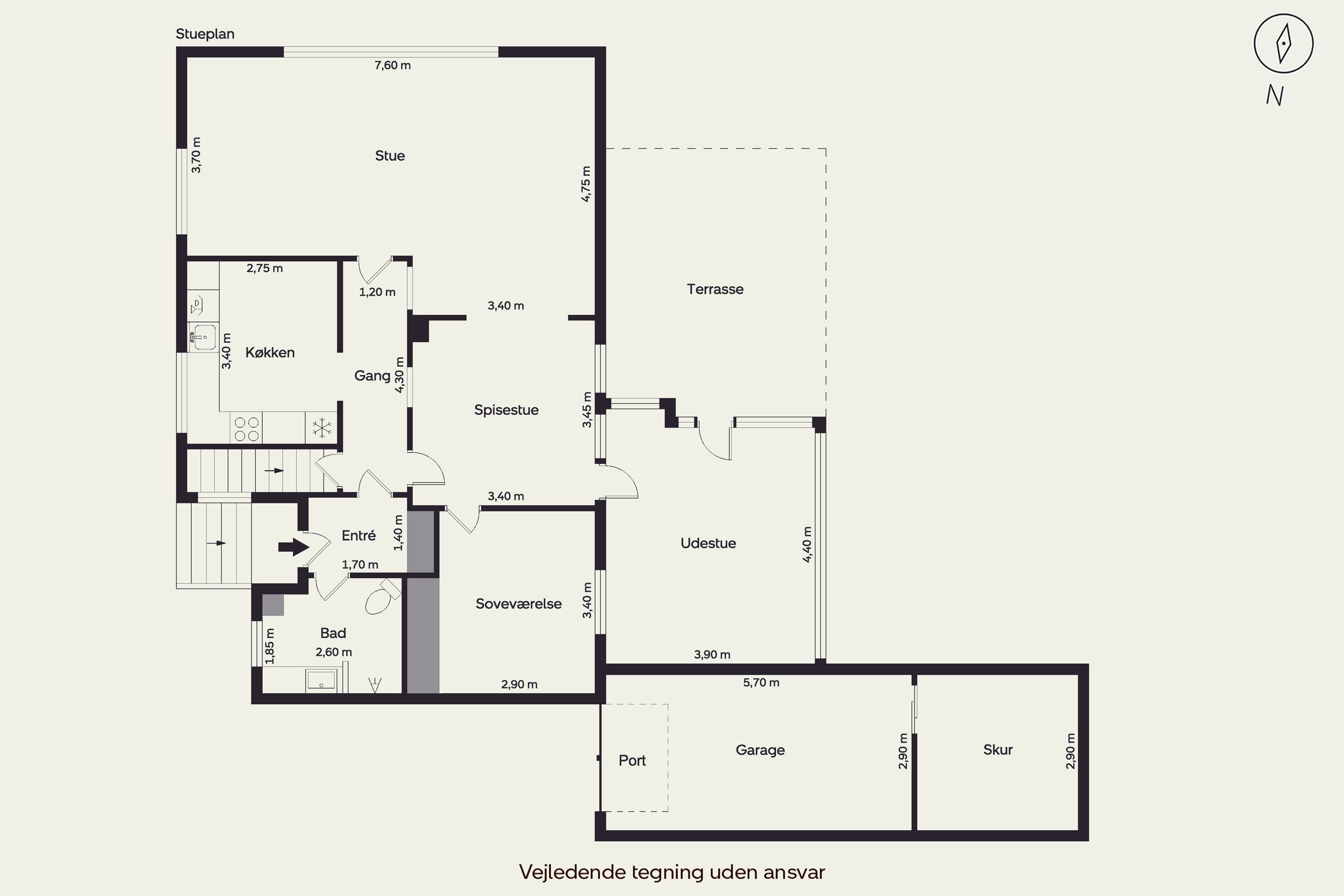 Plantegninger billede af Løvlundvej 7, 7250 Hejnsvig