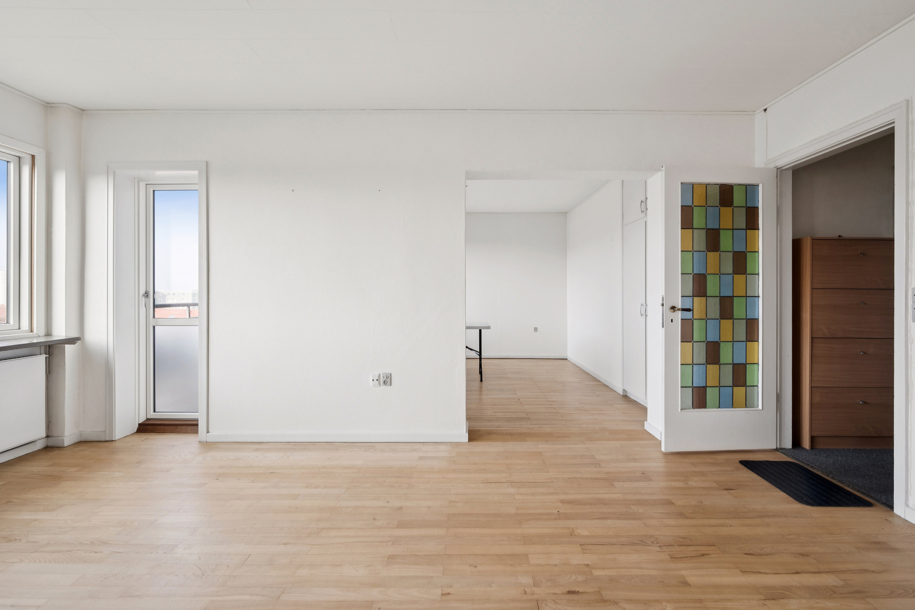 Fremhævet stue billede i fuldskærmstilstand. Billede af Skanderborgvej 40, 6. 5., 8000 Aarhus C