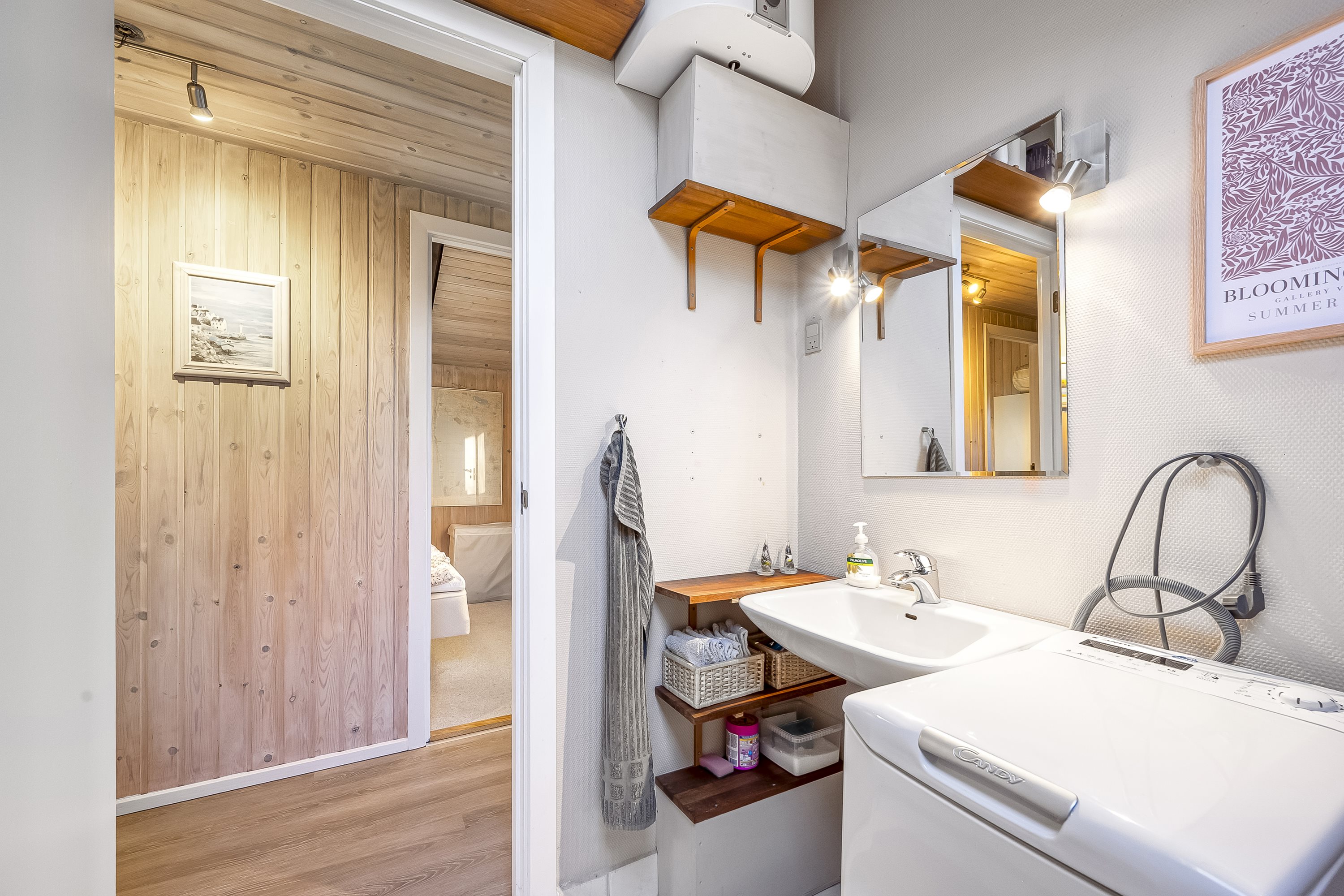 Fremhævet badeværelse billede i fuldskærmstilstand. Billede af Sivvænget 44, Stauning, 6900 Skjern