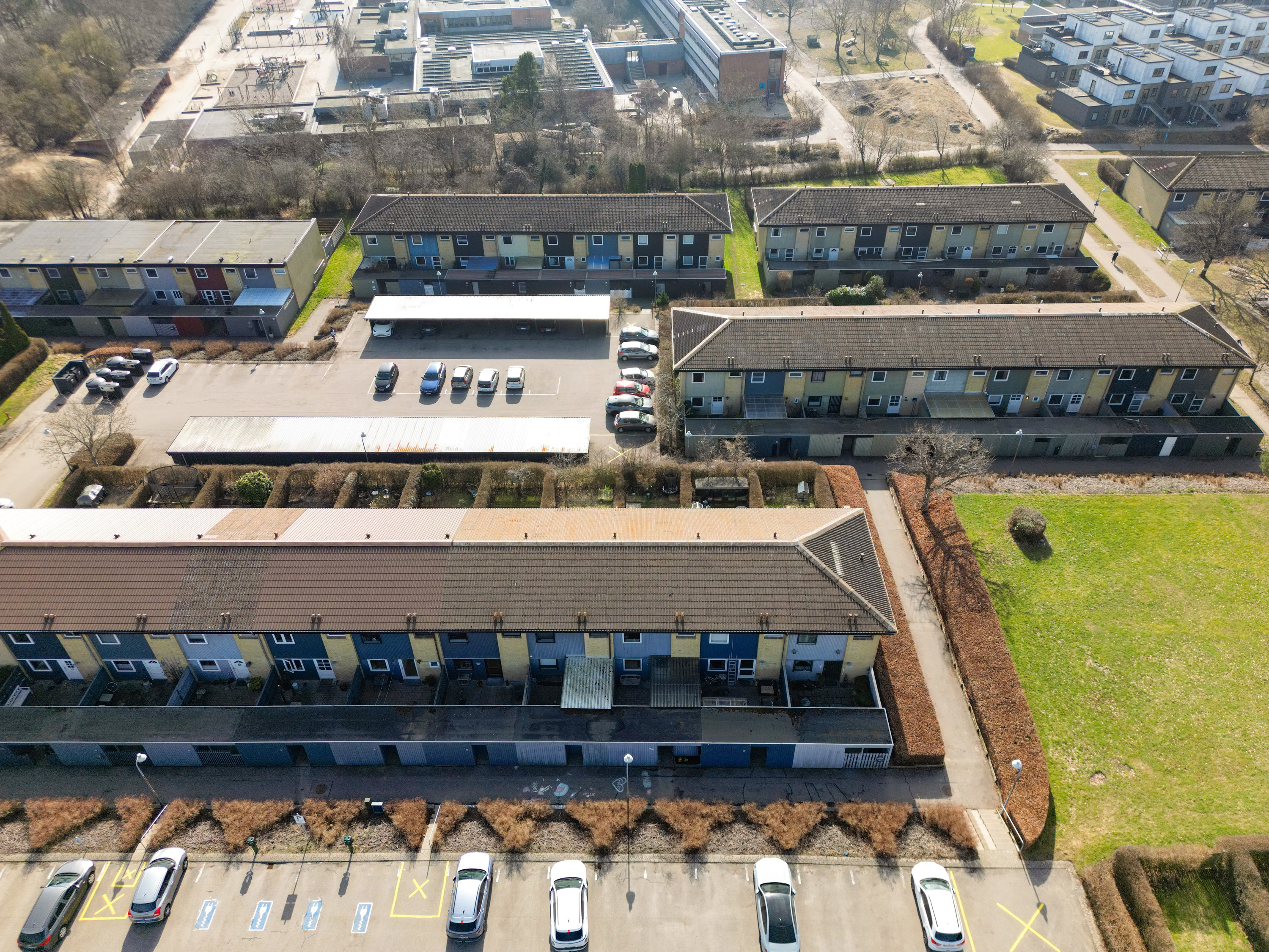 Fremhævet luftfoto billede i fuldskærmstilstand. Billede af Georginehaven 44, Smørumnedre, 2765 Smørum