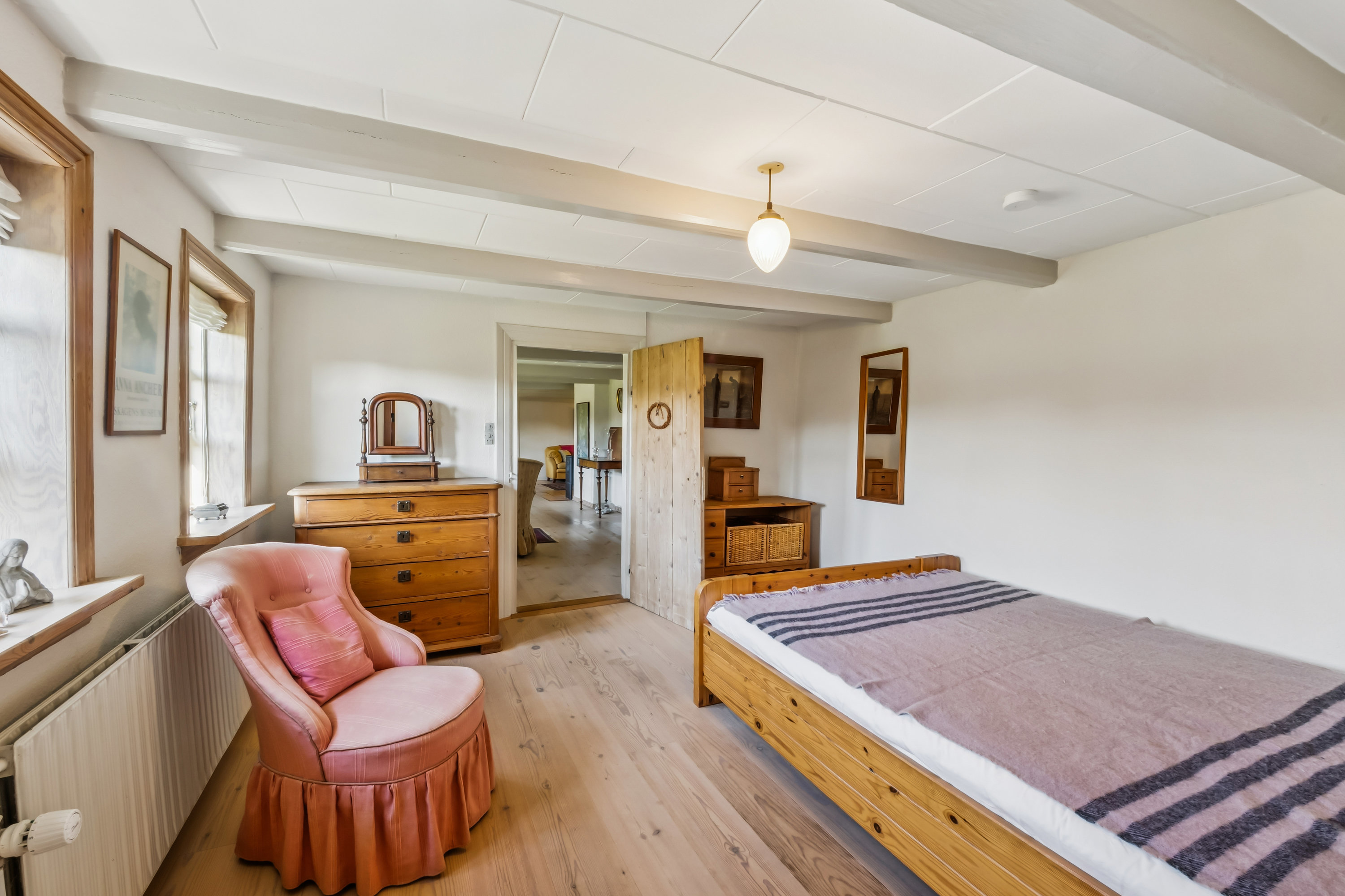 Fremhævet soveværelse billede i fuldskærmstilstand. Billede af Højstrupvej 93, Øsløs, 7742 Vesløs