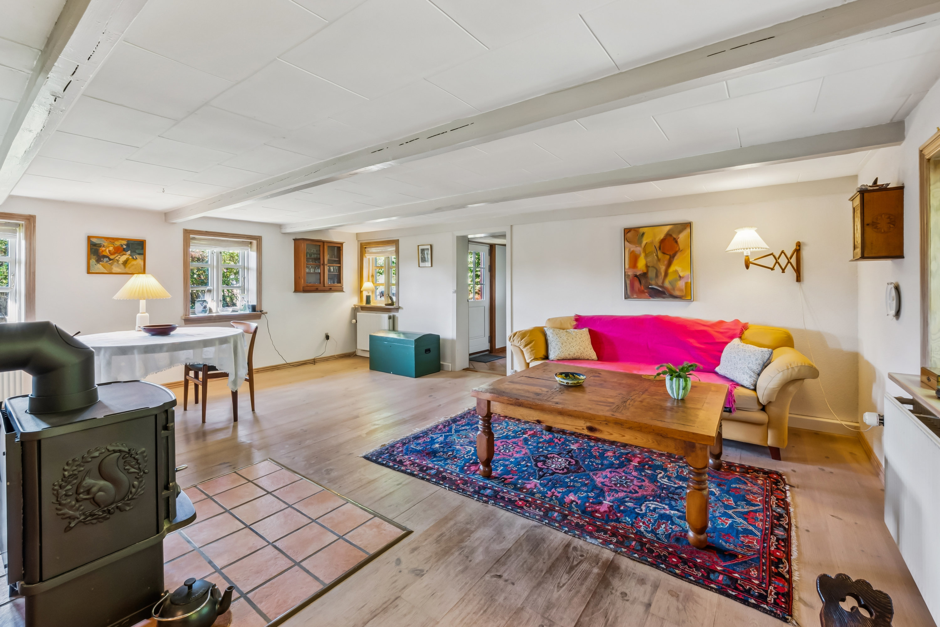 Fremhævet stue billede i fuldskærmstilstand. Billede af Højstrupvej 93, Øsløs, 7742 Vesløs