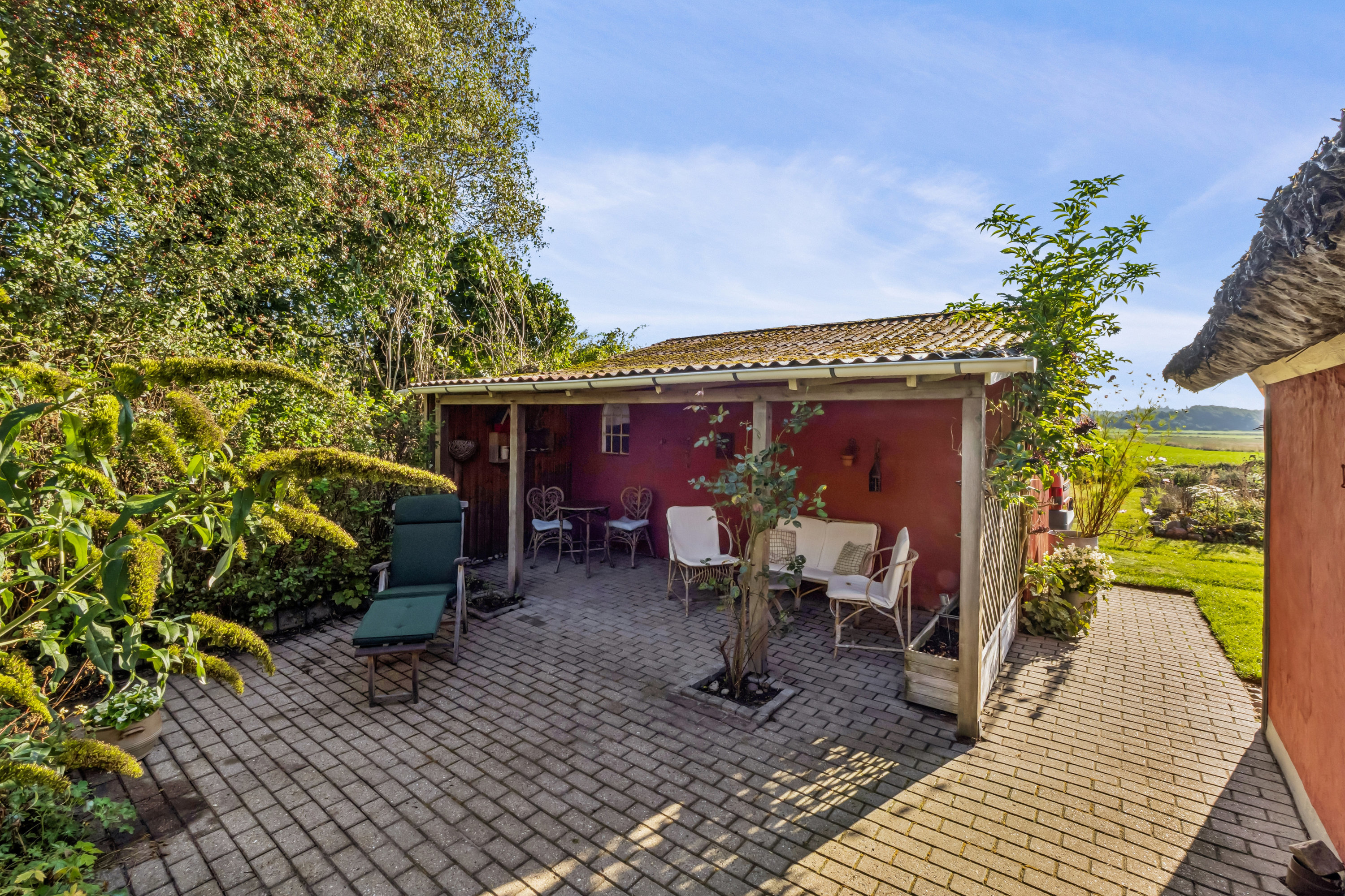 Fremhævet terrasse billede i fuldskærmstilstand. Billede af Højstrupvej 93, Øsløs, 7742 Vesløs