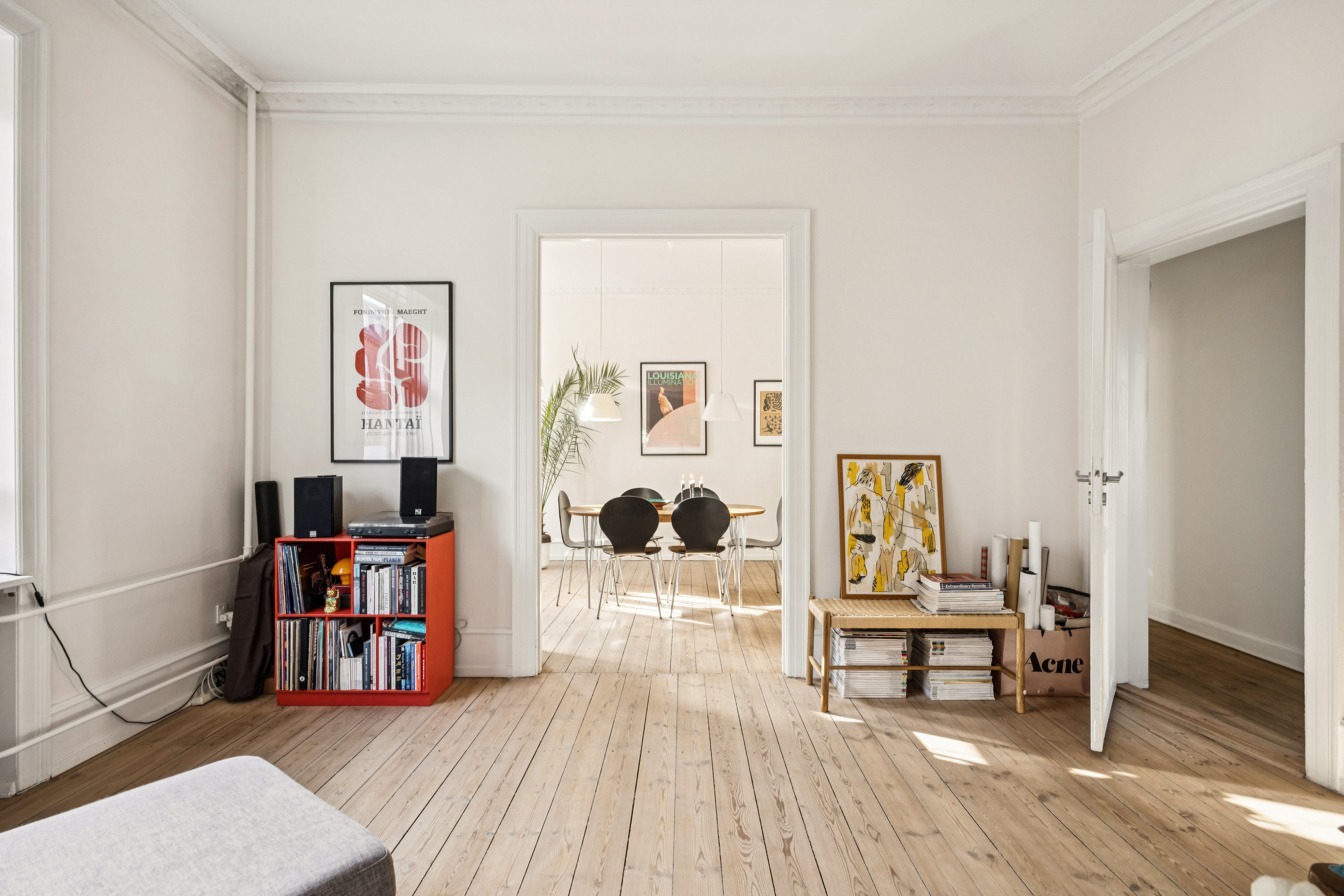 Fremhævet stue billede i fuldskærmstilstand. Billede af Hollændervej 18, 1. th., 1855 Frederiksberg C