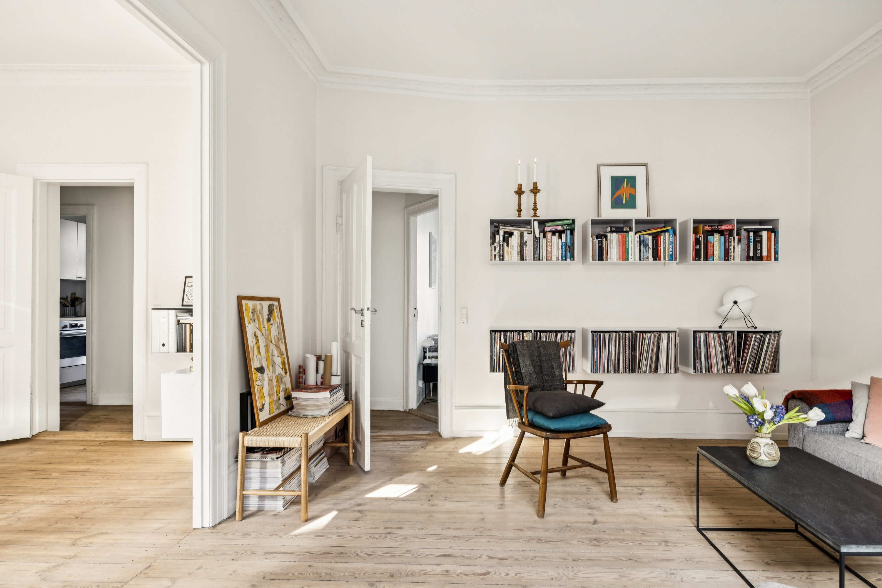 Fremhævet stue billede i fuldskærmstilstand. Billede af Hollændervej 18, 1. th., 1855 Frederiksberg C