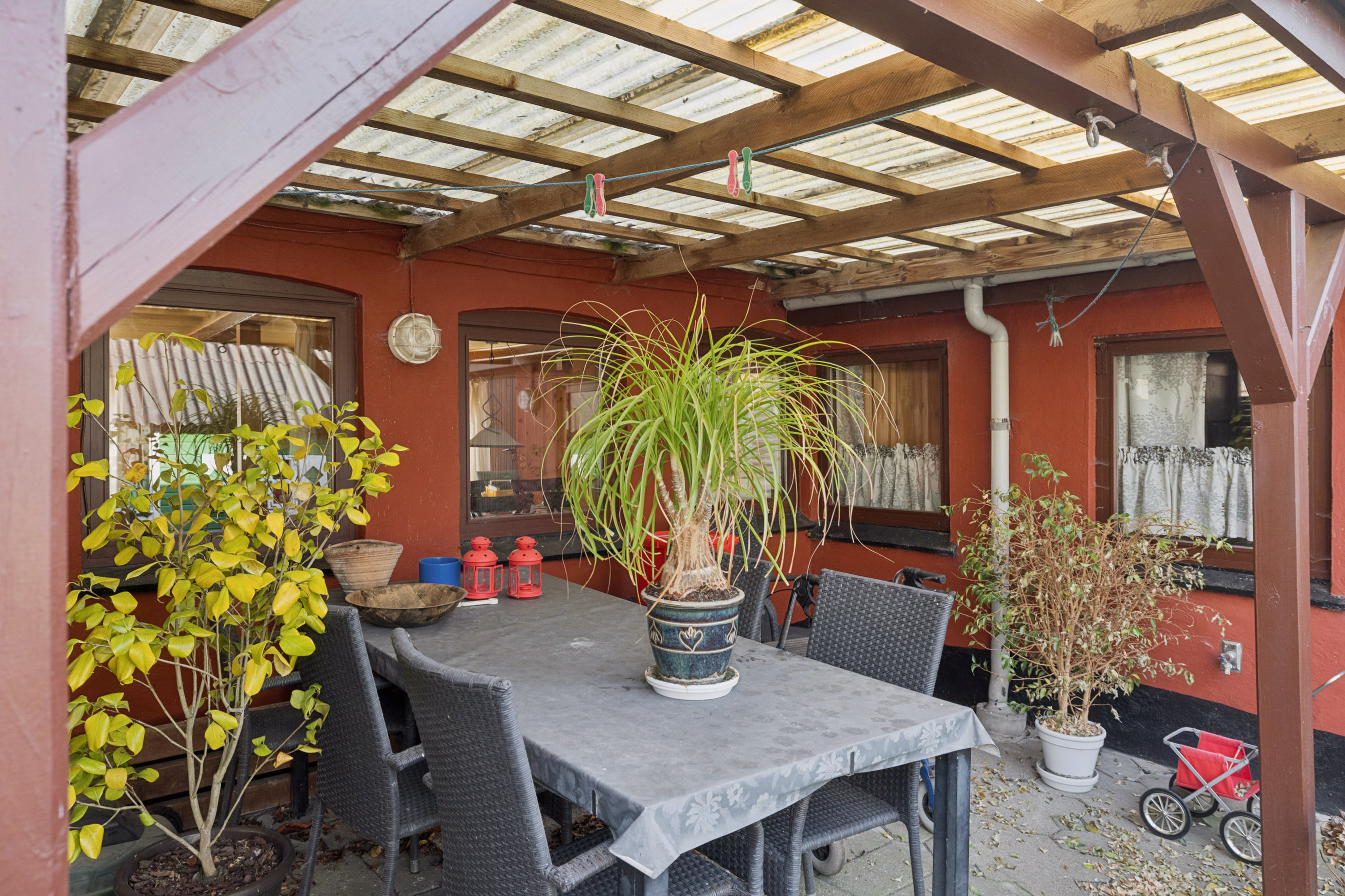 Fremhævet terrasse billede i fuldskærmstilstand. Billede af Klaregade 27, Gummerup, 5620 Glamsbjerg