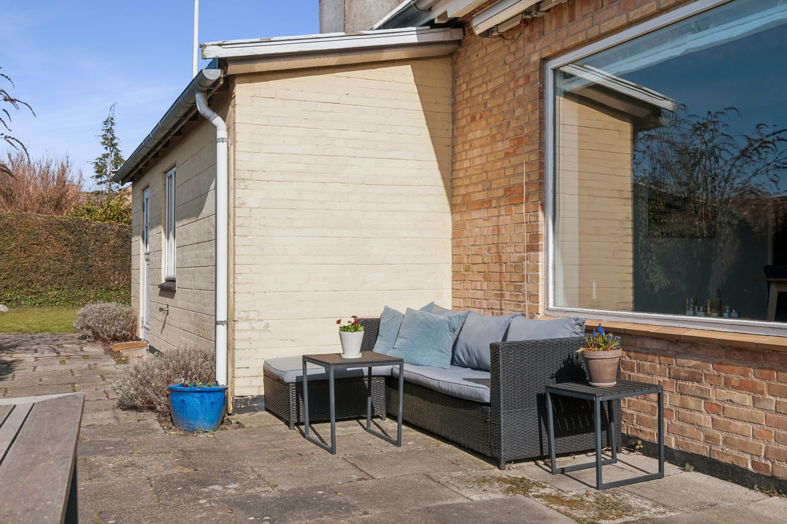 Fremhævet terrasse billede i fuldskærmstilstand. Billede af Tjørneengen 2, 2791 Dragør