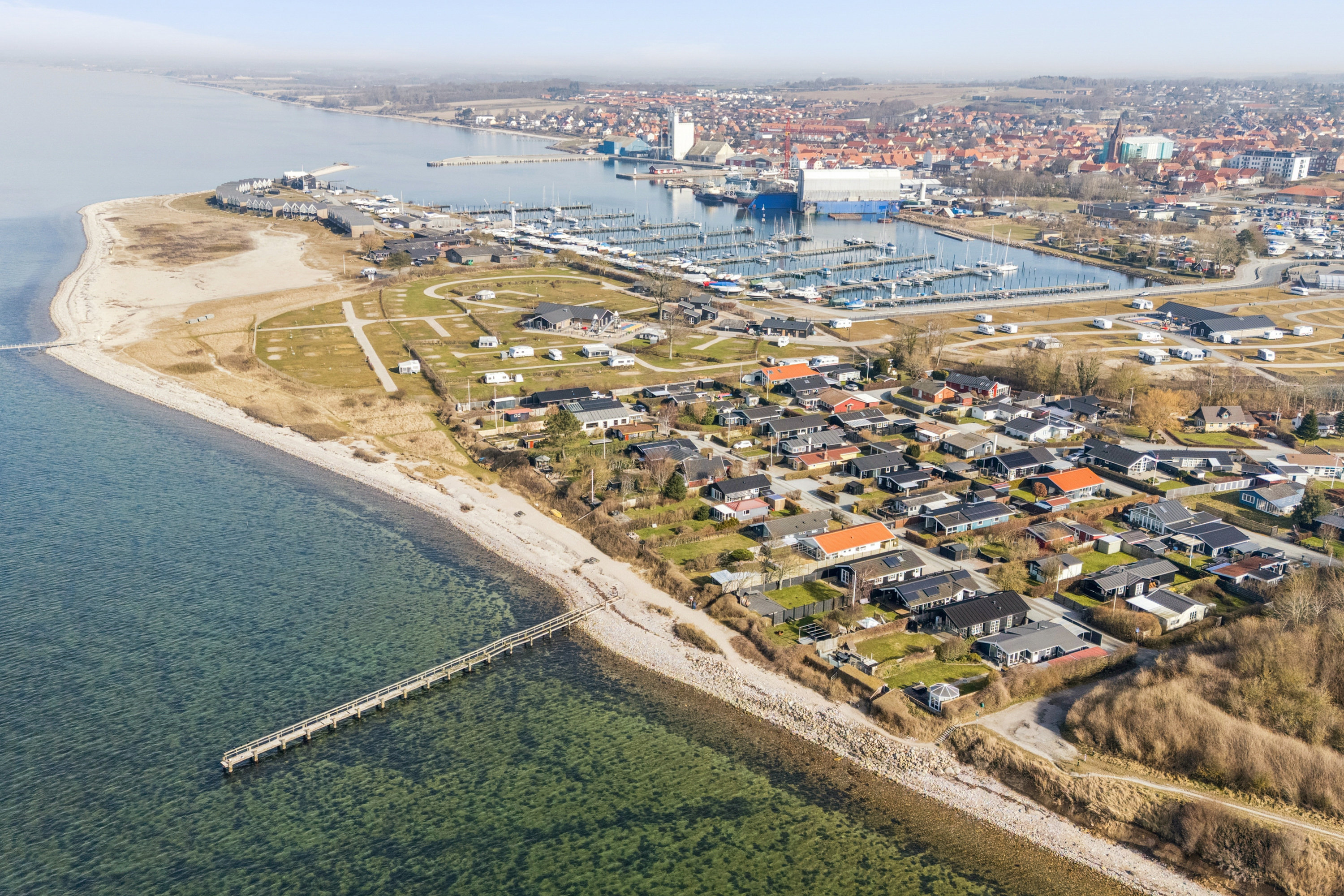 Fremhævet luftfoto billede i fuldskærmstilstand. Billede af Glentevej 8, 5610 Assens