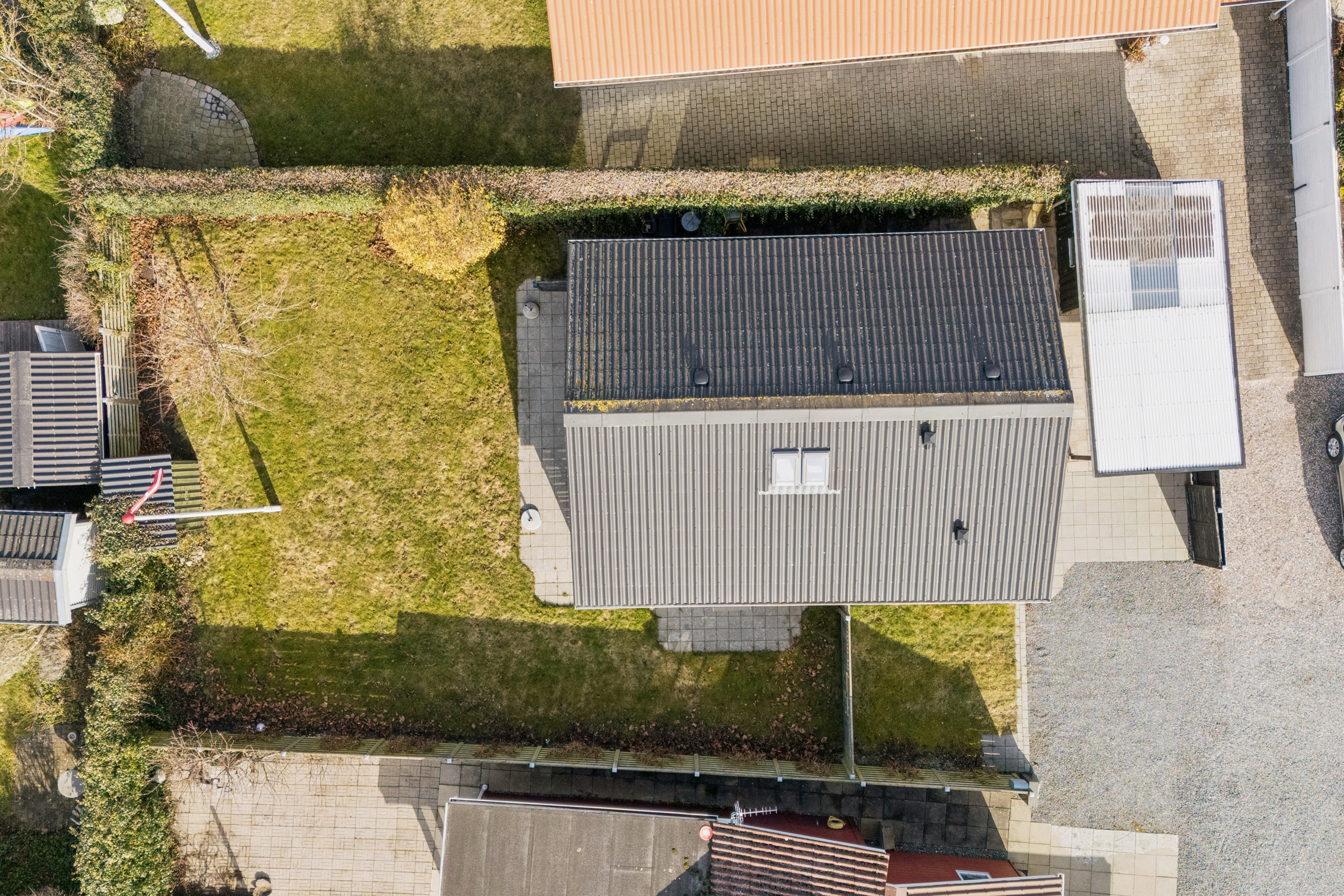 Fremhævet luftfoto billede i fuldskærmstilstand. Billede af Glentevej 8, 5610 Assens