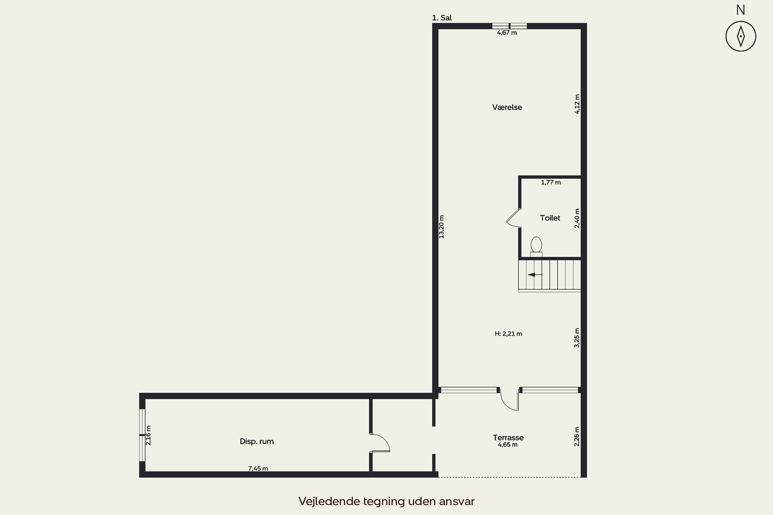Plantegninger billede af Bygaden 18, Underup, 8740 Brædstrup