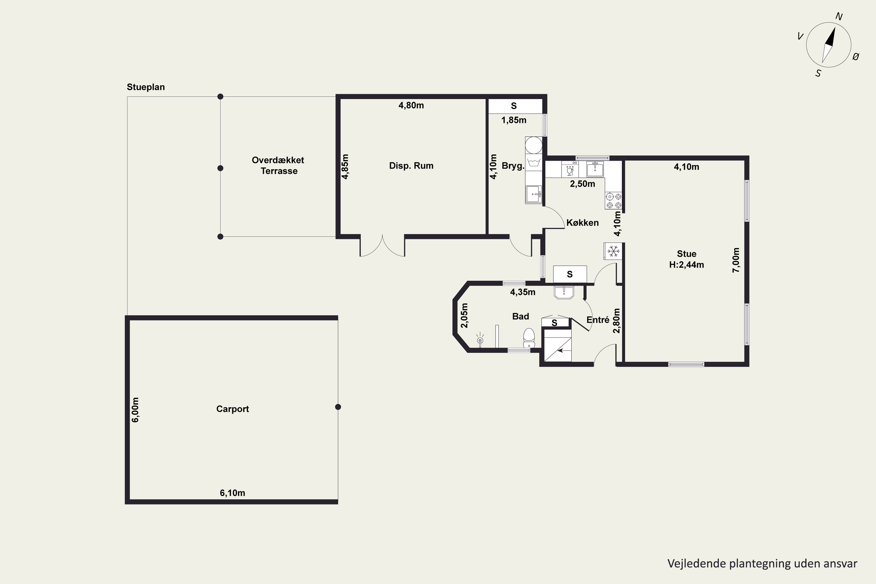 Plantegninger billede af Enghavevej 50, Vejgaard, 9000 Aalborg
