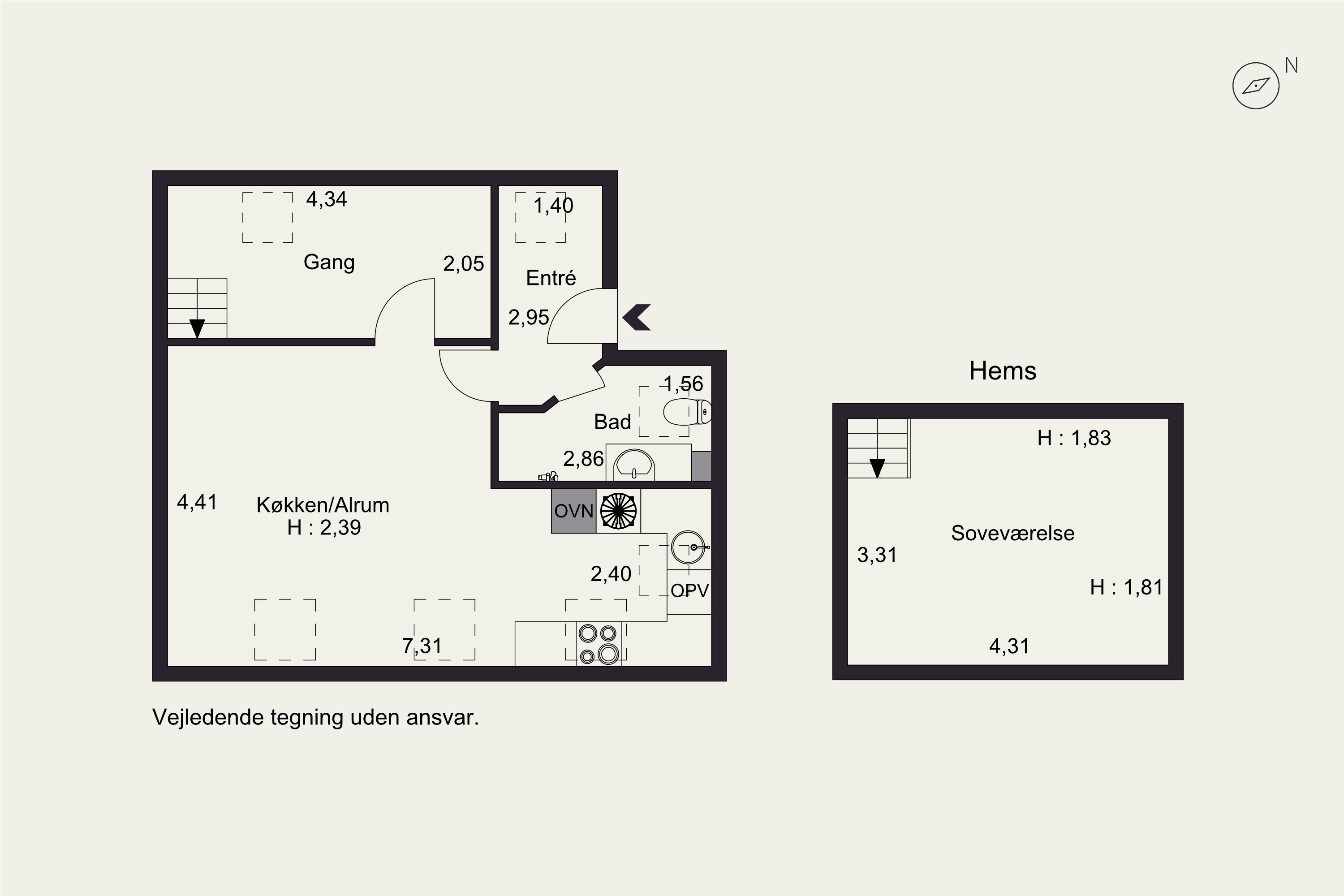 Plantegninger billede af Unsgaardsgade 14, 2., 5000 Odense C