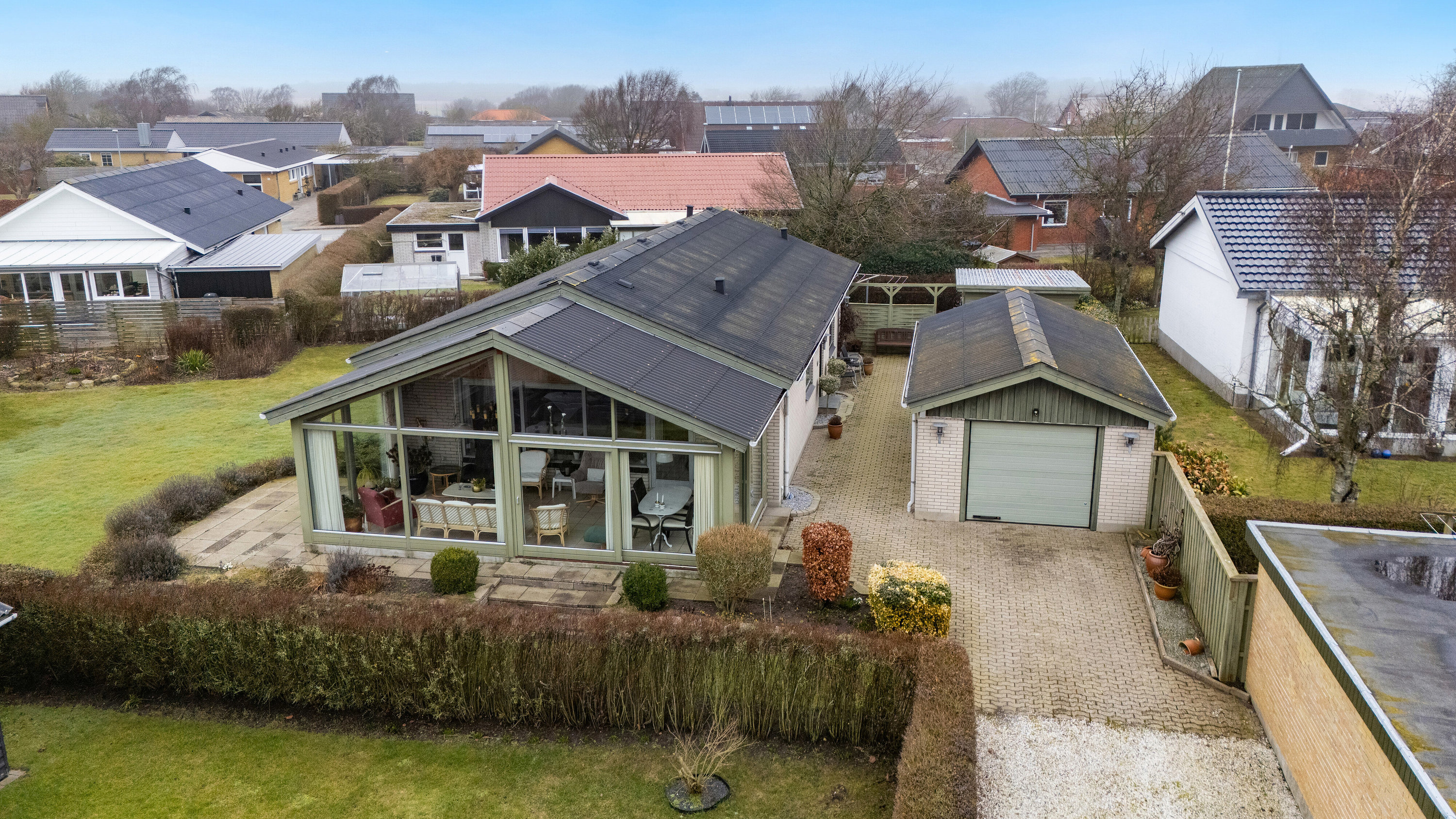 Fremhævet set fra haven billede i fuldskærmstilstand. Billede af Lupinvej 30, Tilsted, 7700 Thisted