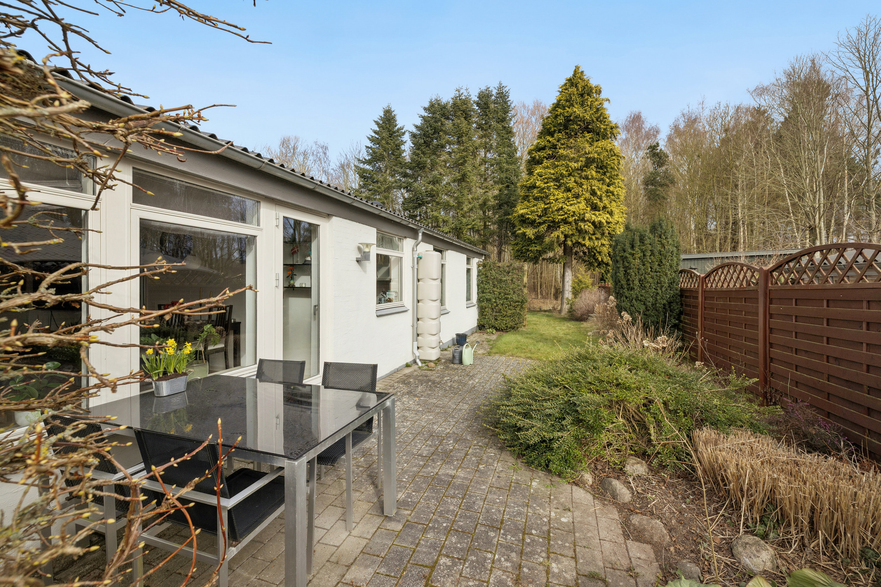 Fremhævet baghave billede i fuldskærmstilstand. Billede af Fasanvej 18, 5863 Ferritslev Fyn