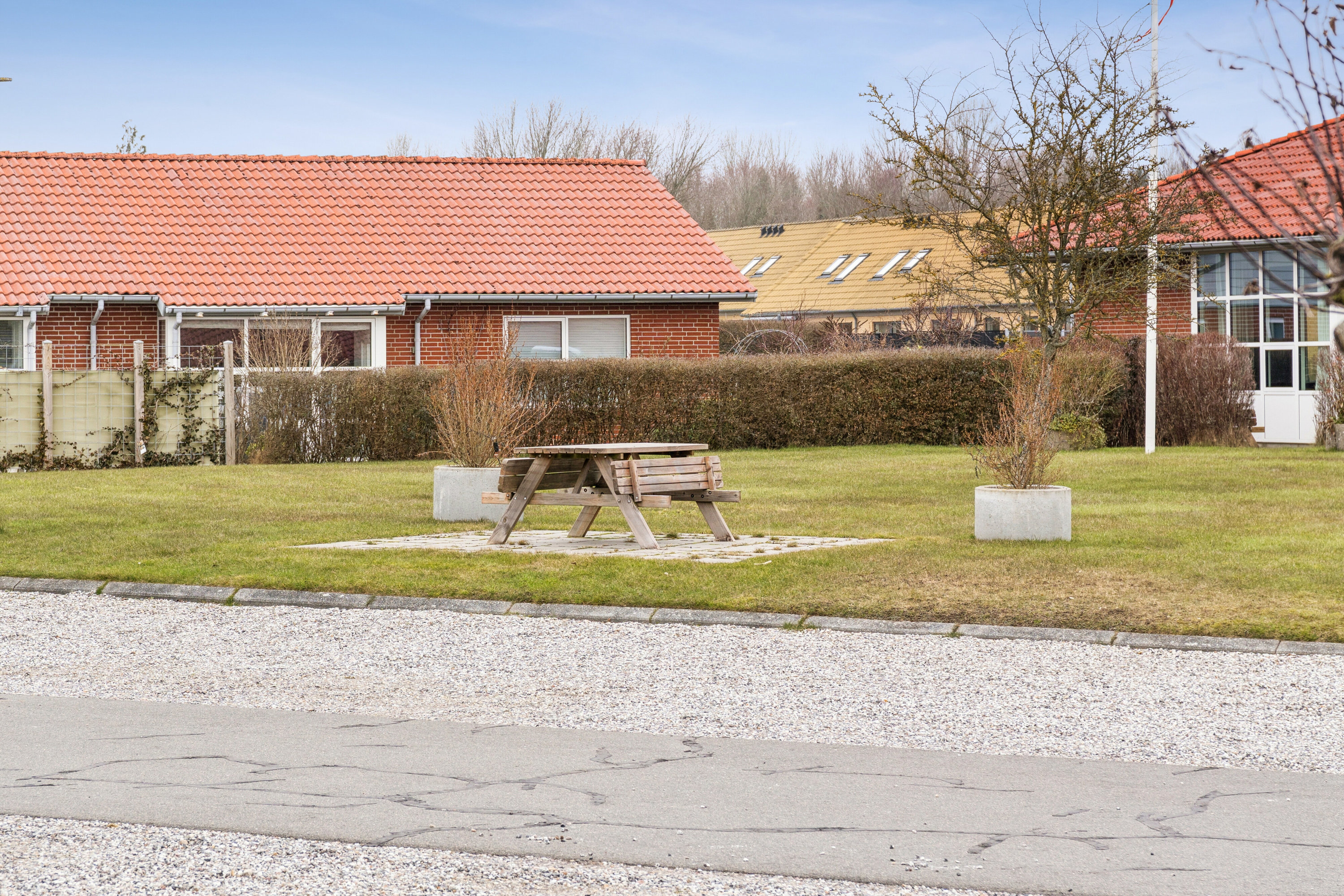 Fremhævet udenomsarealer billede i fuldskærmstilstand. Billede af Trankær Vænge 80, 8310 Tranbjerg J