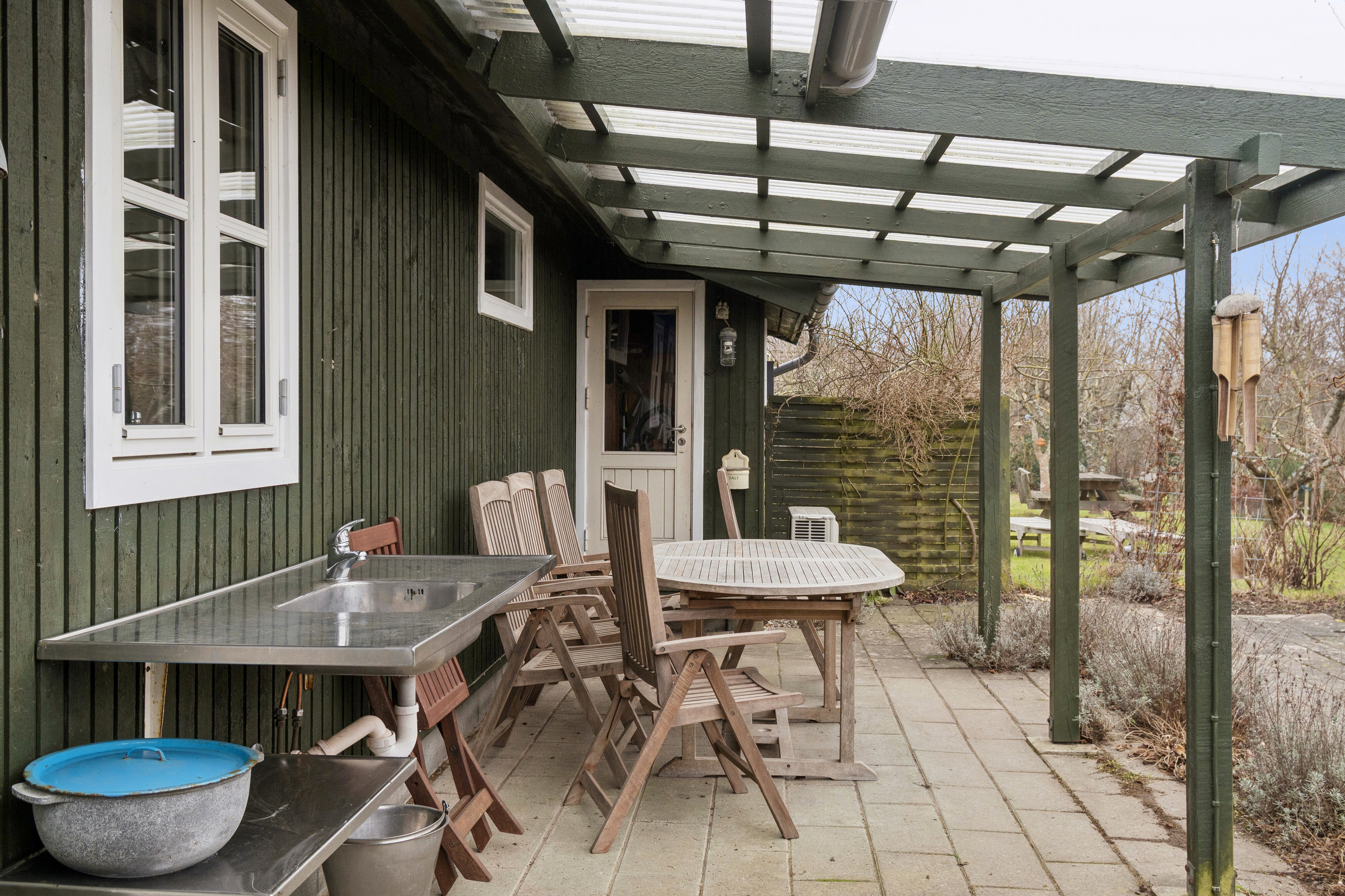 Fremhævet baghave billede i fuldskærmstilstand. Billede af Klinteborgvej 26, Ordrup, 4540 Fårevejle