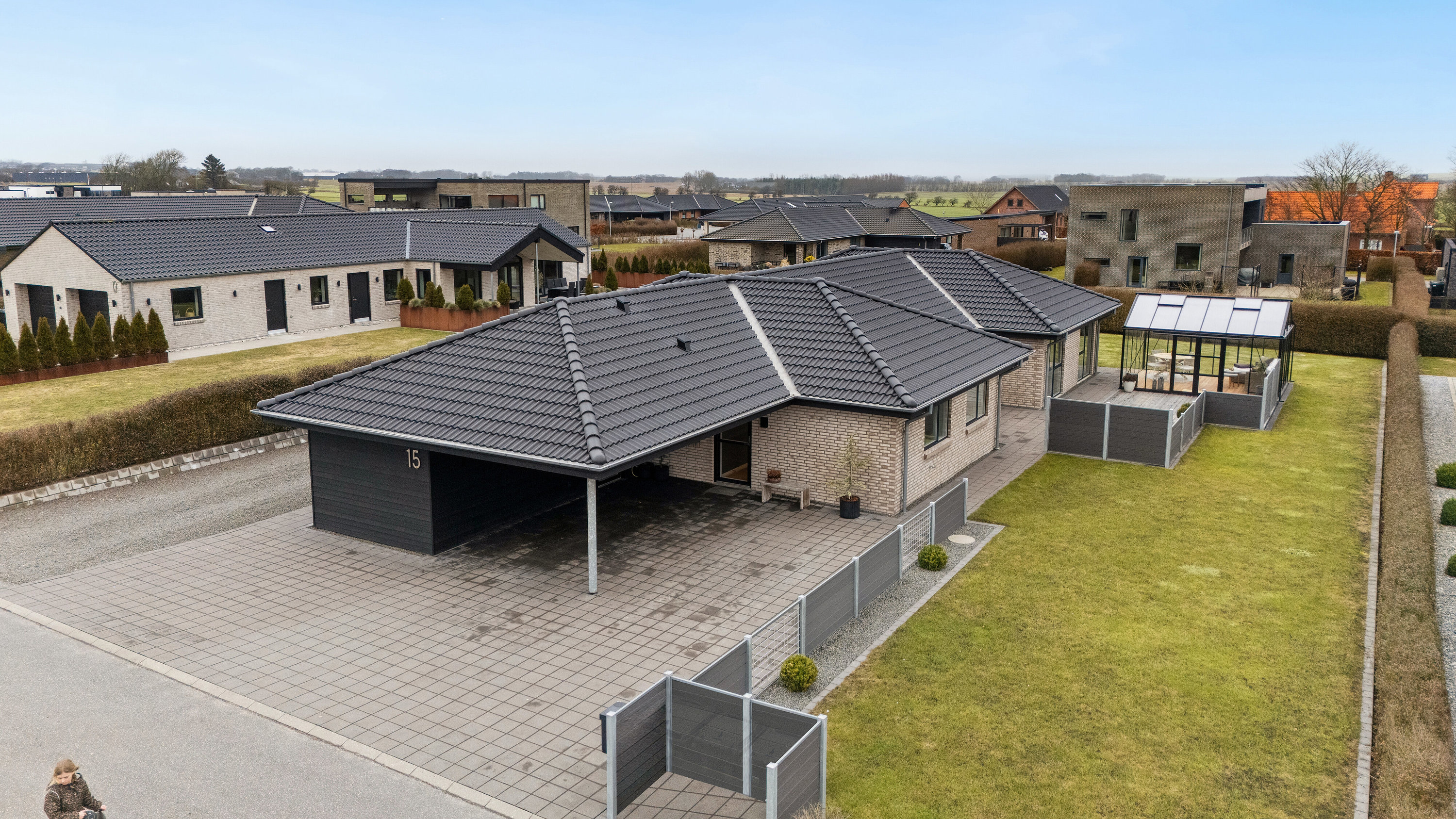 Fremhævet set fra haven billede i fuldskærmstilstand. Billede af Myntevej 15, Fårtoft, 7700 Thisted