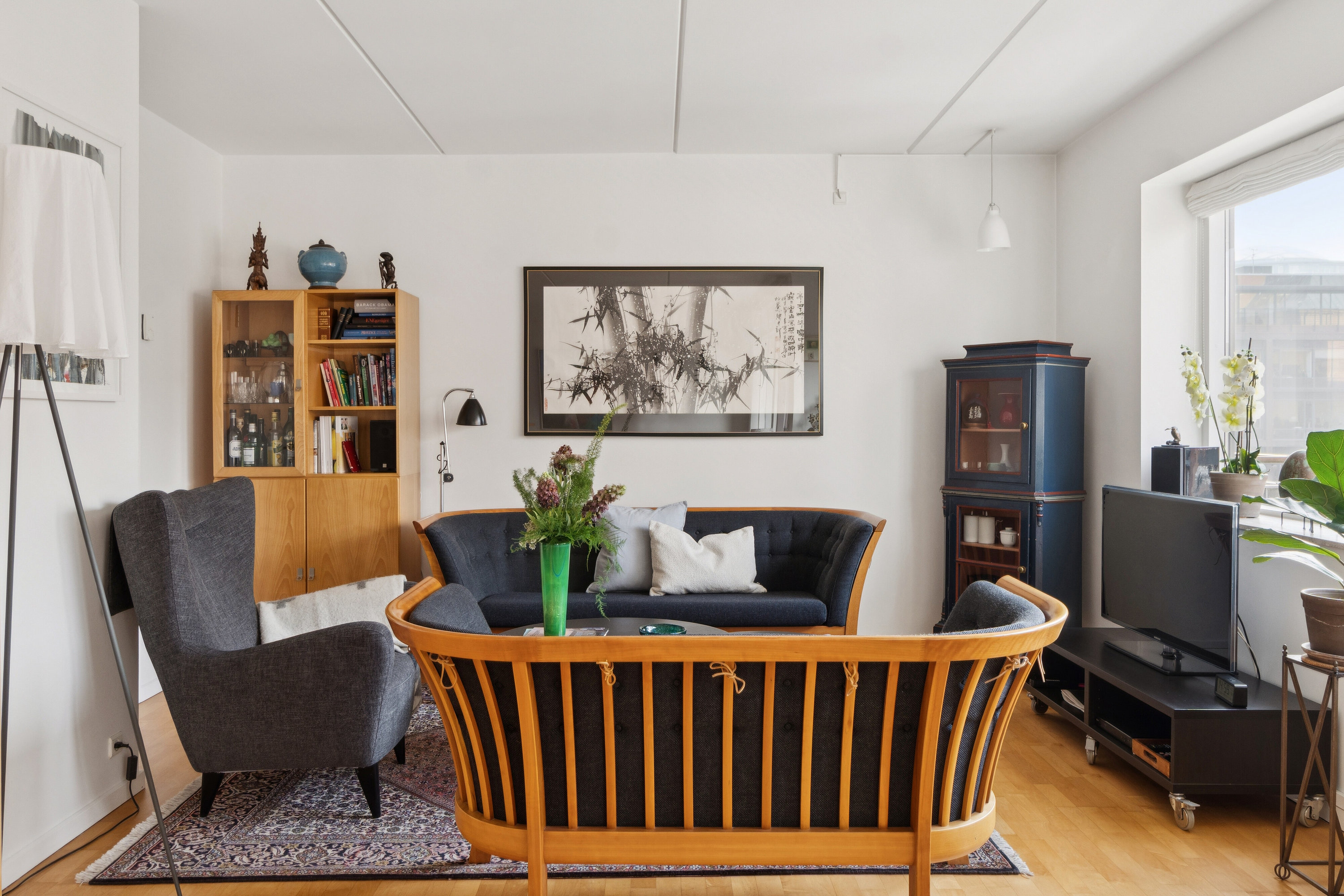 Fremhævet stue billede i fuldskærmstilstand. Billede af Erik Eriksens Gade 11, 2. tv., 2300 København S