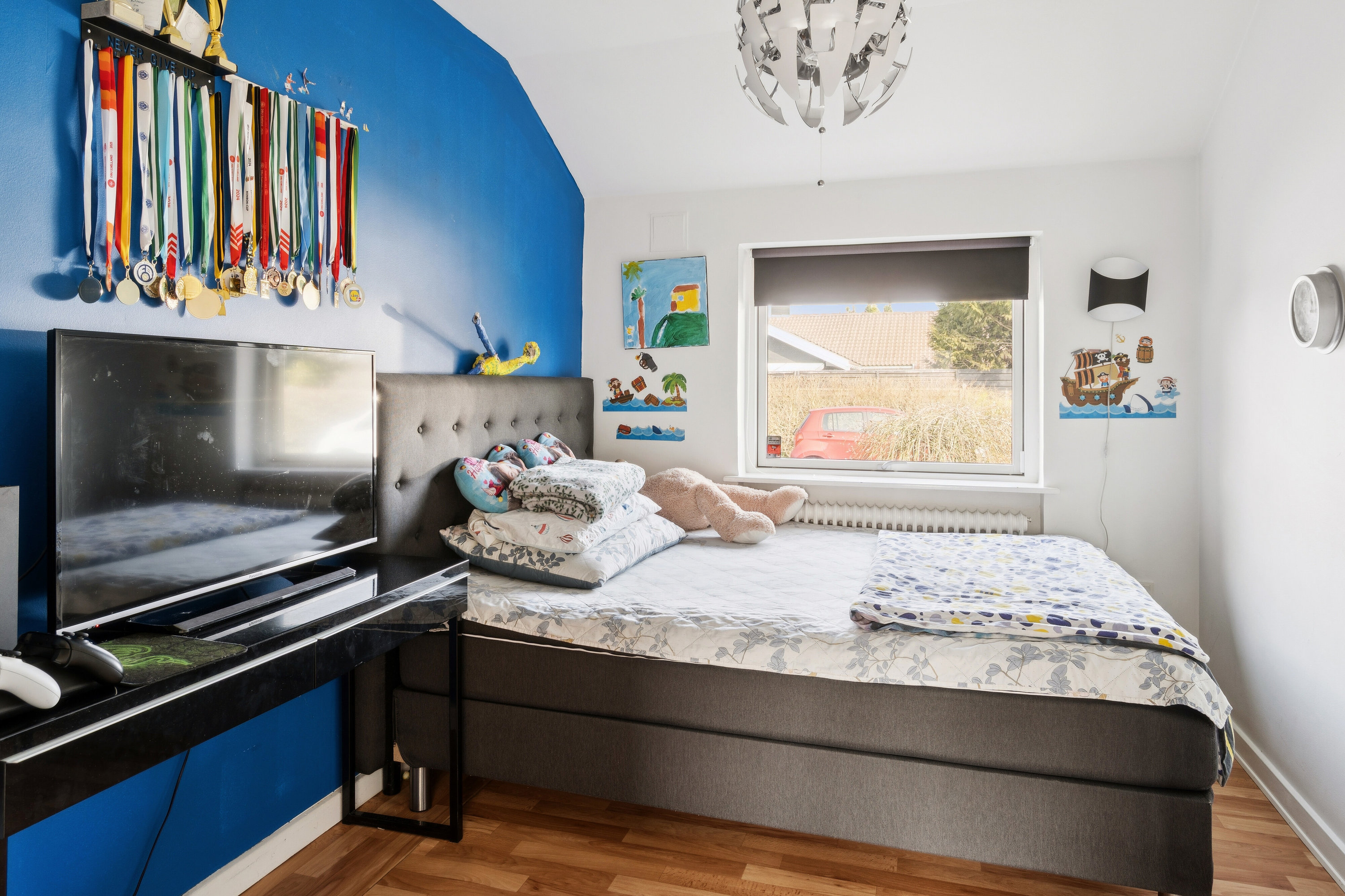 Fremhævet soveværelse billede i fuldskærmstilstand. Billede af Kildevang 10, 4690 Haslev