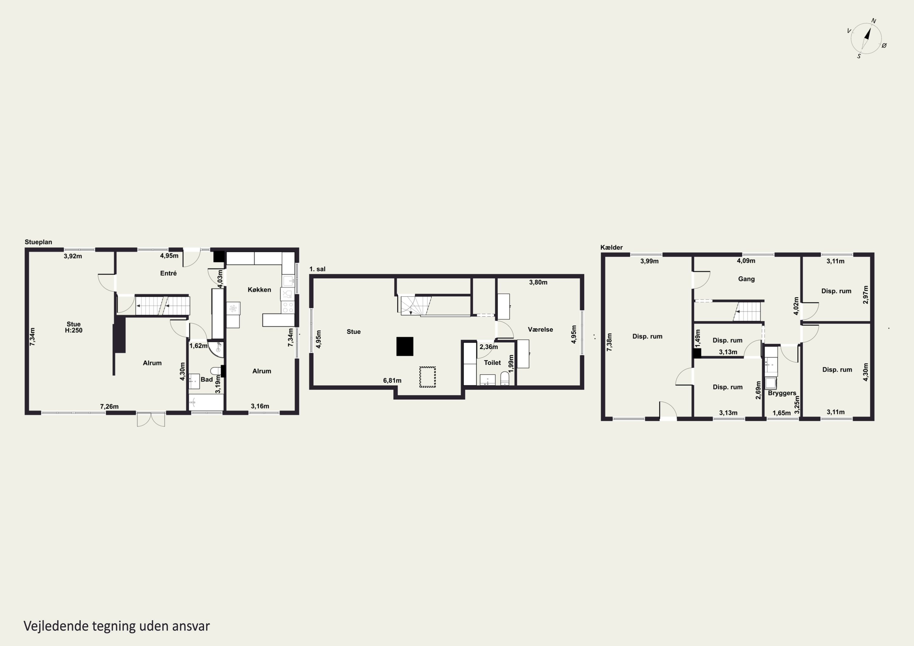 Plantegninger billede af Havnebakken 13, Tejn, 3770 Allinge