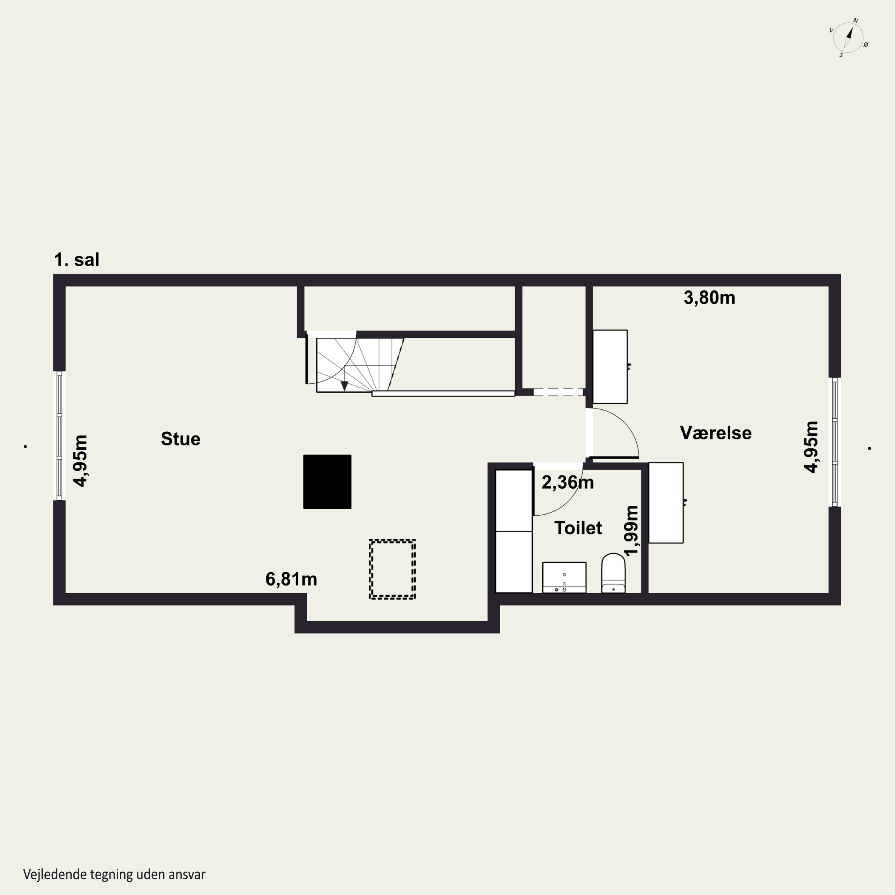 Plantegninger billede af Havnebakken 13, Tejn, 3770 Allinge