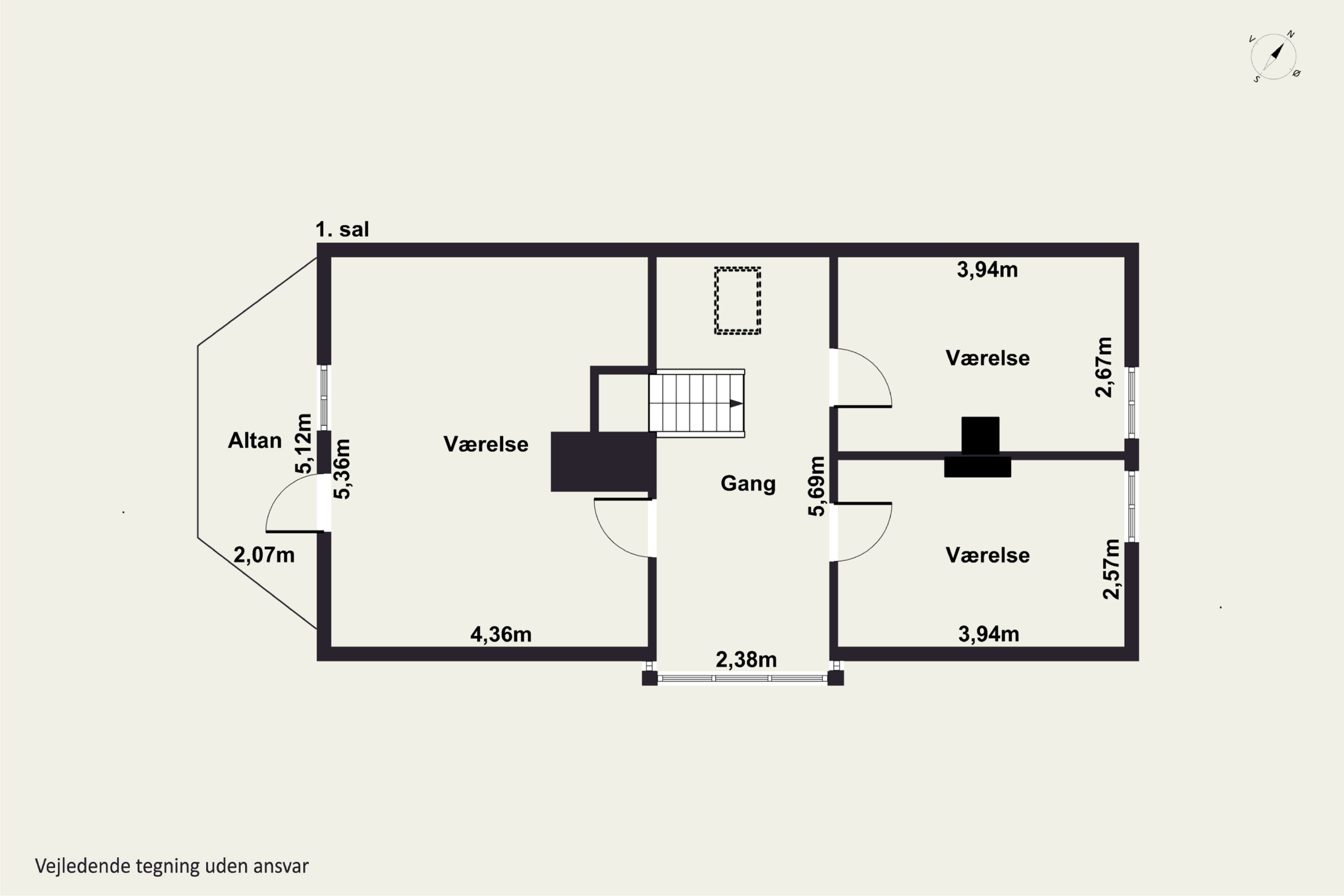 Plantegninger billede af Helligdomsvej 15, Rø, 3760 Gudhjem