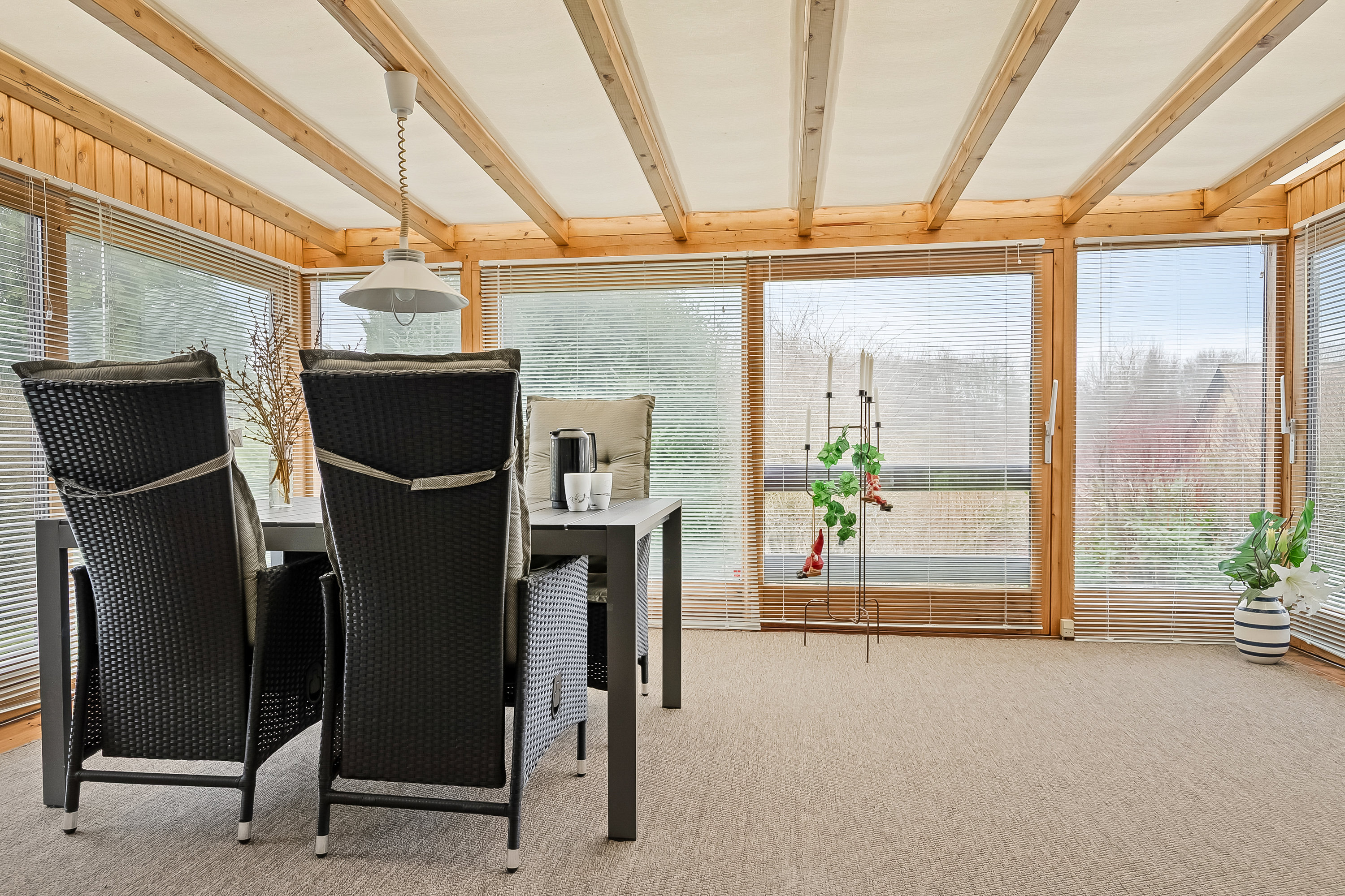 Fremhævet udestue billede i fuldskærmstilstand. Billede af Elbækvej 39, Elbæk, 7080 Børkop