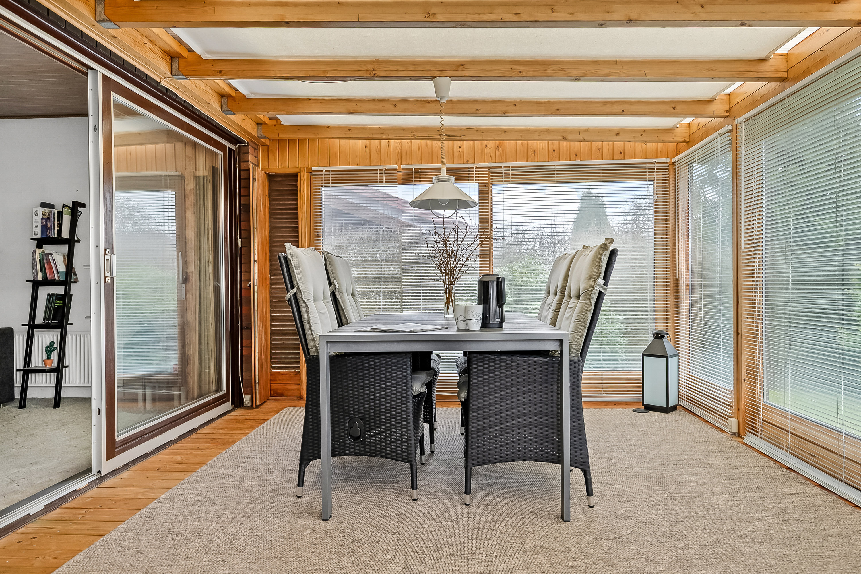 Fremhævet udestue billede i fuldskærmstilstand. Billede af Elbækvej 39, Elbæk, 7080 Børkop