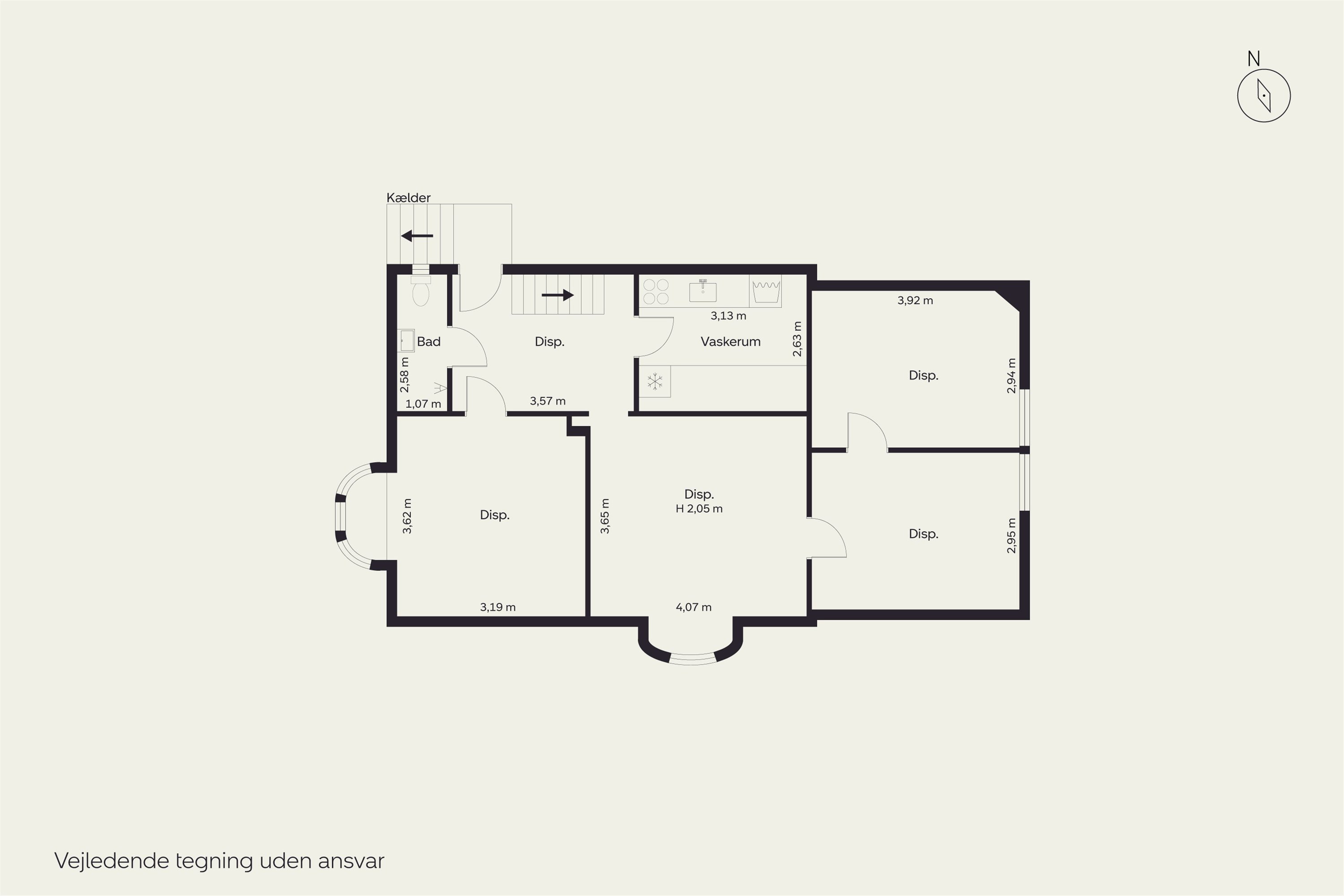 Plantegninger billede af Fredensvej 19, 3460 Birkerød