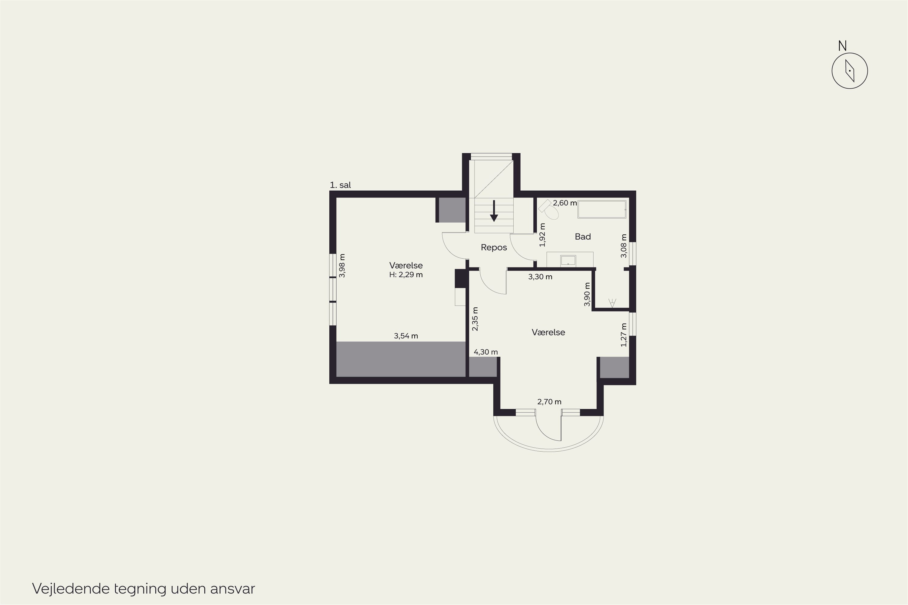 Plantegninger billede af Fredensvej 19, 3460 Birkerød