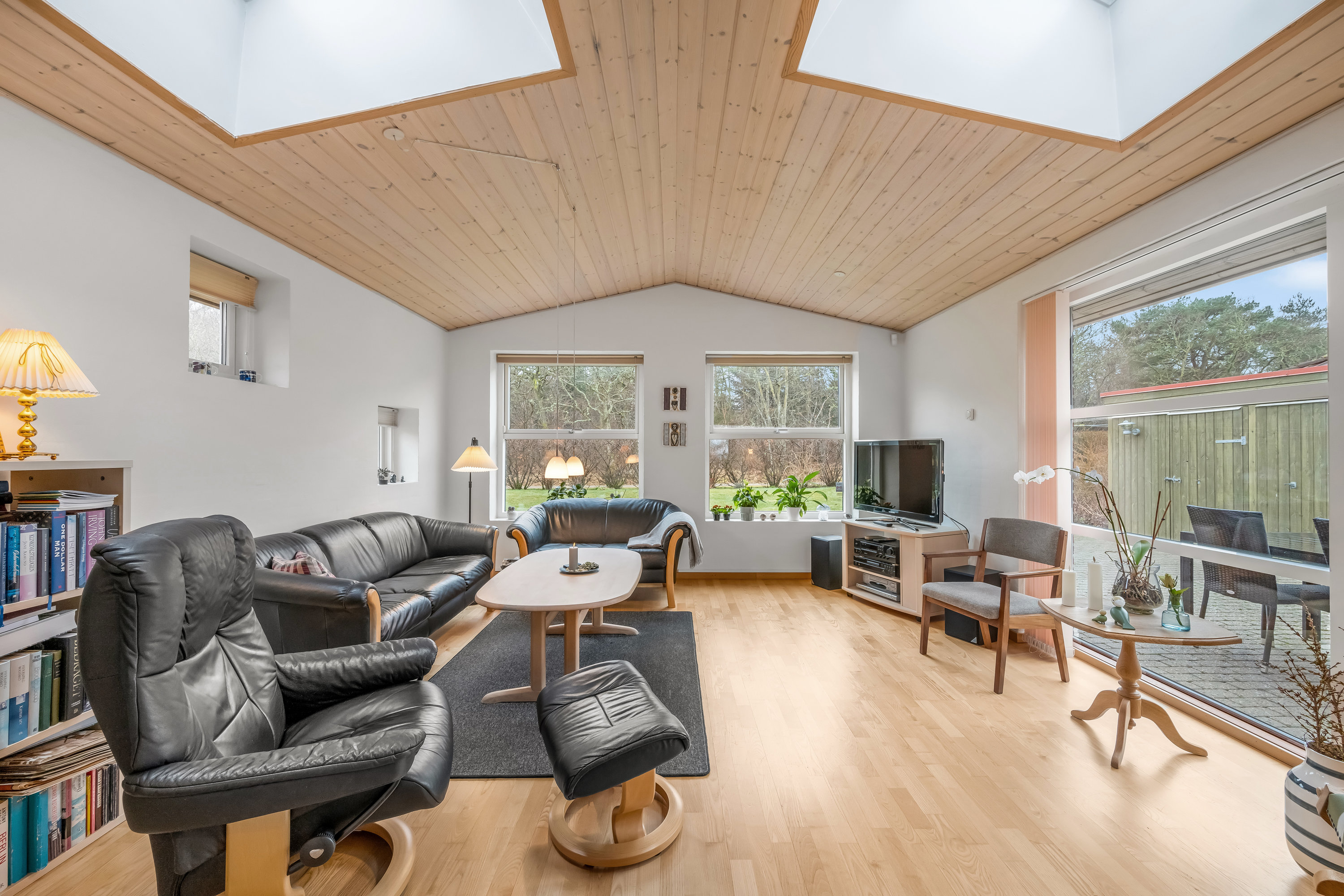 Fremhævet stue billede i fuldskærmstilstand. Billede af Oldagervænget 26, 6900 Skjern