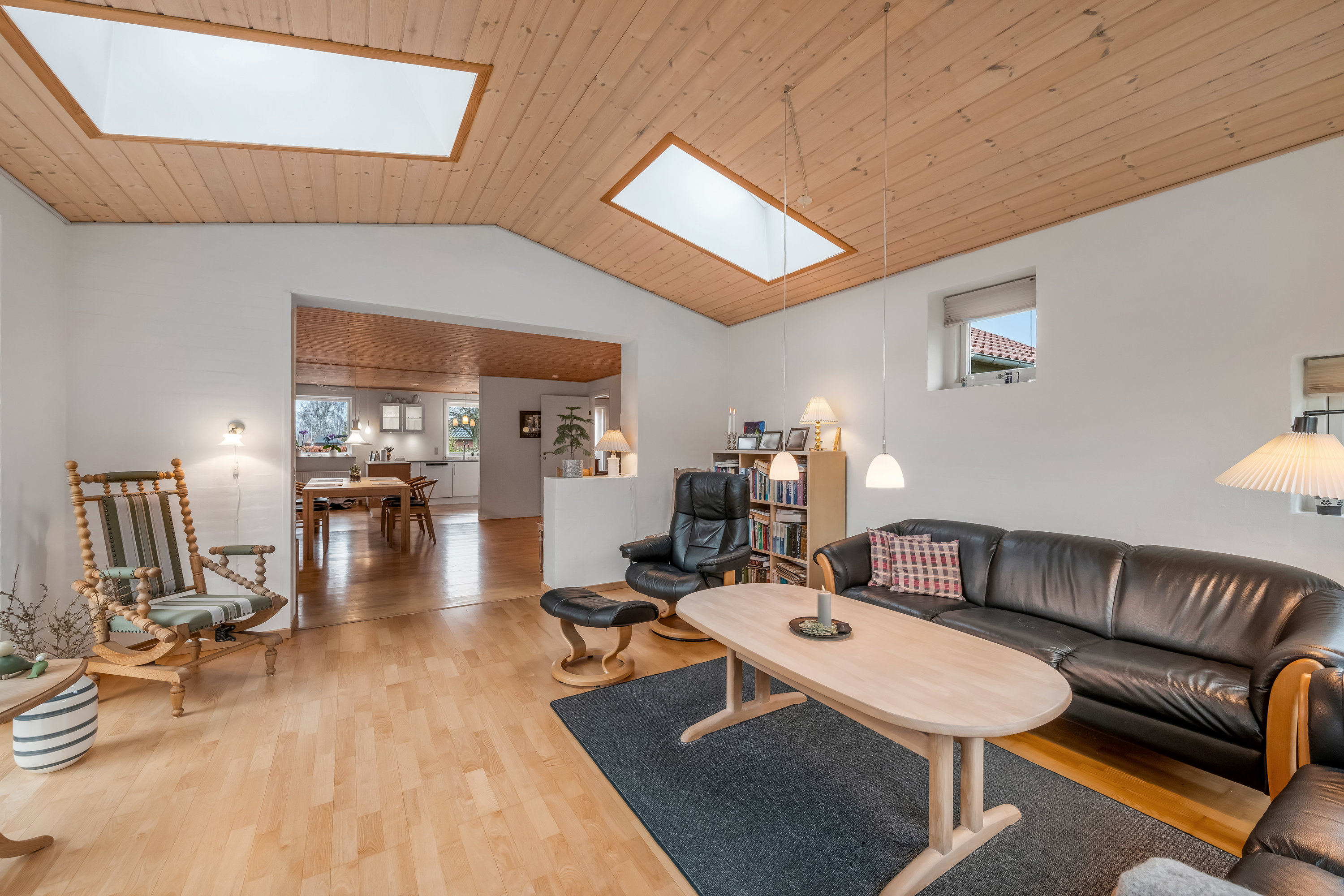 Fremhævet stue billede i fuldskærmstilstand. Billede af Oldagervænget 26, 6900 Skjern