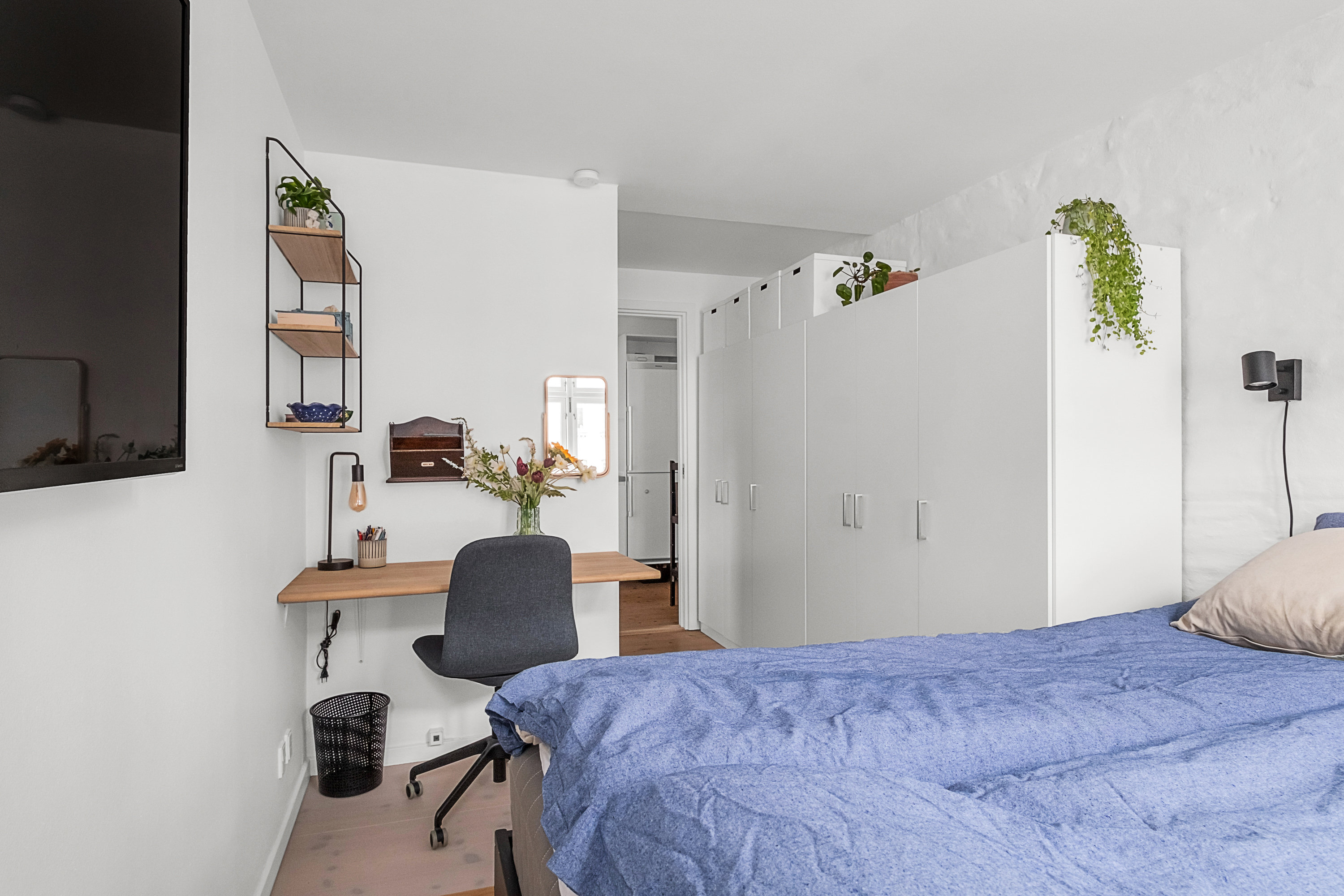 Fremhævet soveværelse billede i fuldskærmstilstand. Billede af Kriegersvej 1B, 1., 8000 Aarhus C