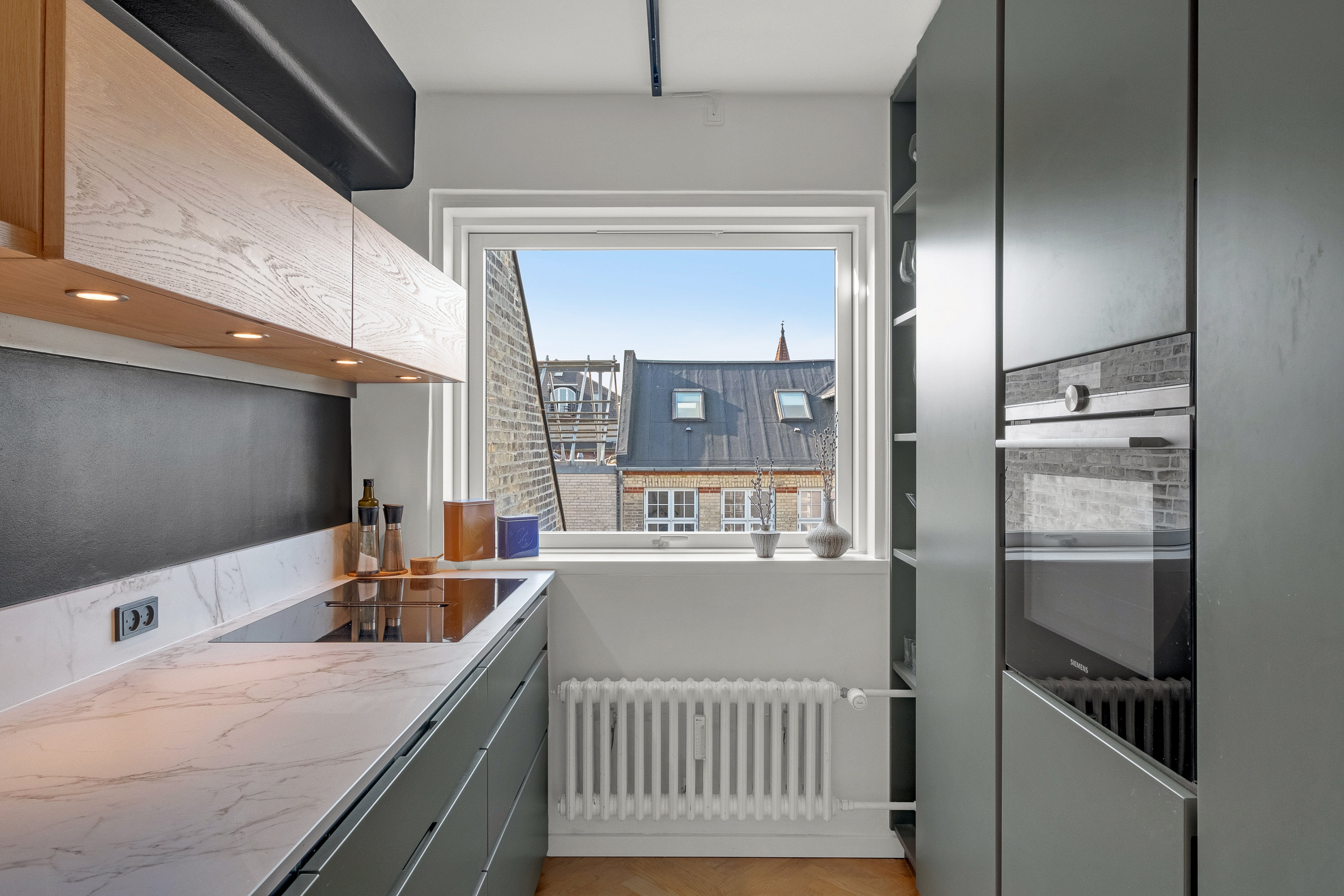 Fremhævet køkken billede i fuldskærmstilstand. Billede af Guldsmedgade 27, 4. th., 8000 Aarhus C