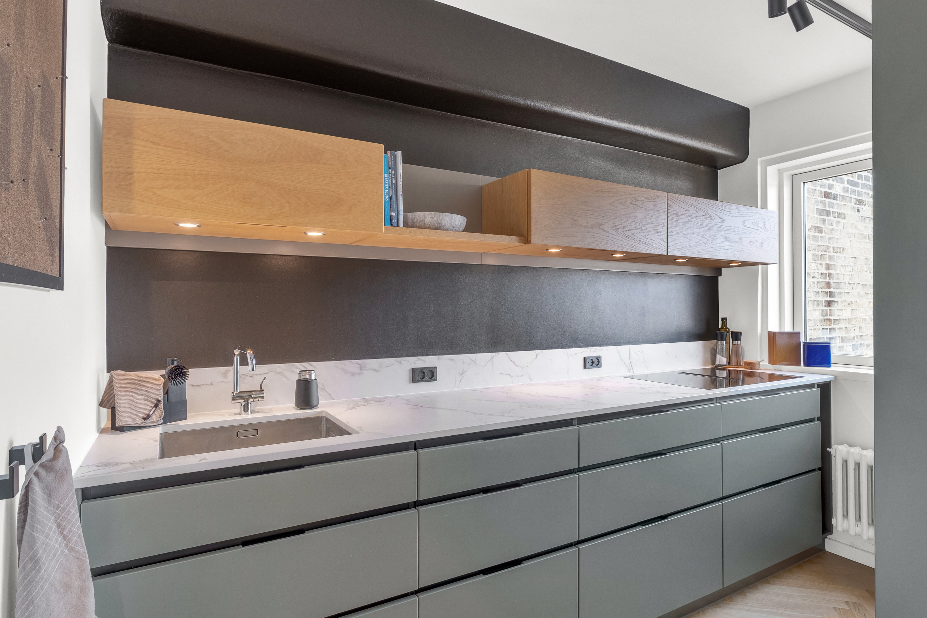 Fremhævet køkken billede i fuldskærmstilstand. Billede af Guldsmedgade 27, 4. th., 8000 Aarhus C