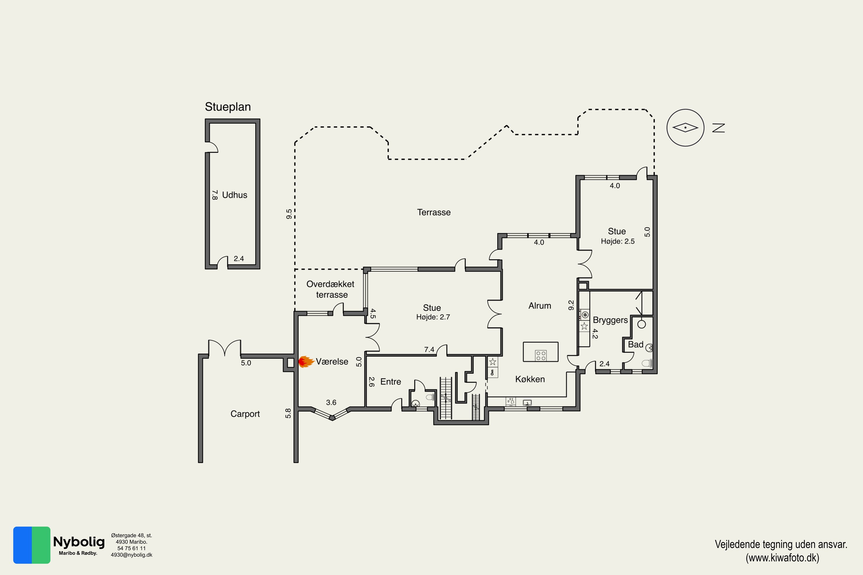 Plantegninger billede af Refshalevej 44, 4930 Maribo
