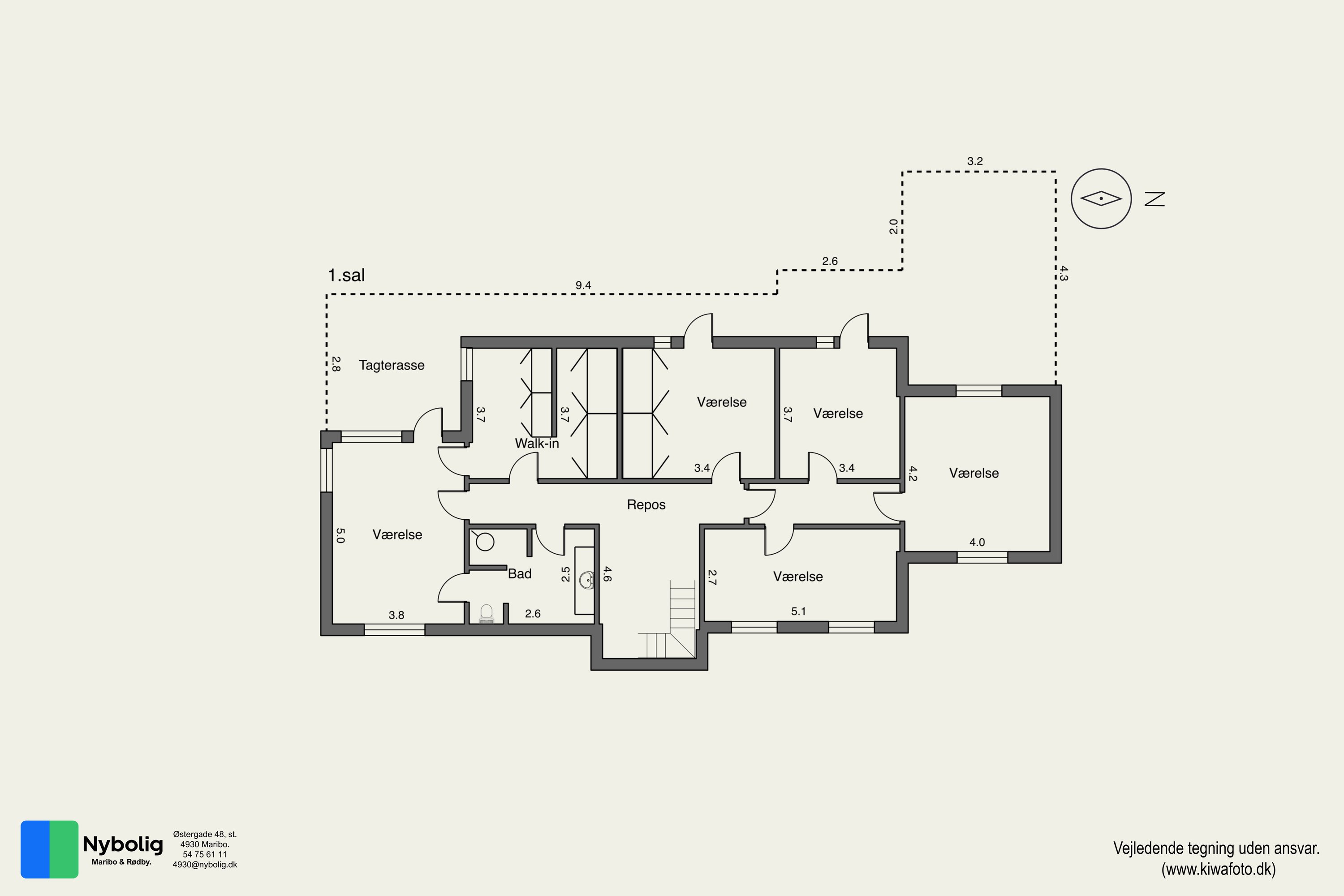 Plantegninger billede af Refshalevej 44, 4930 Maribo