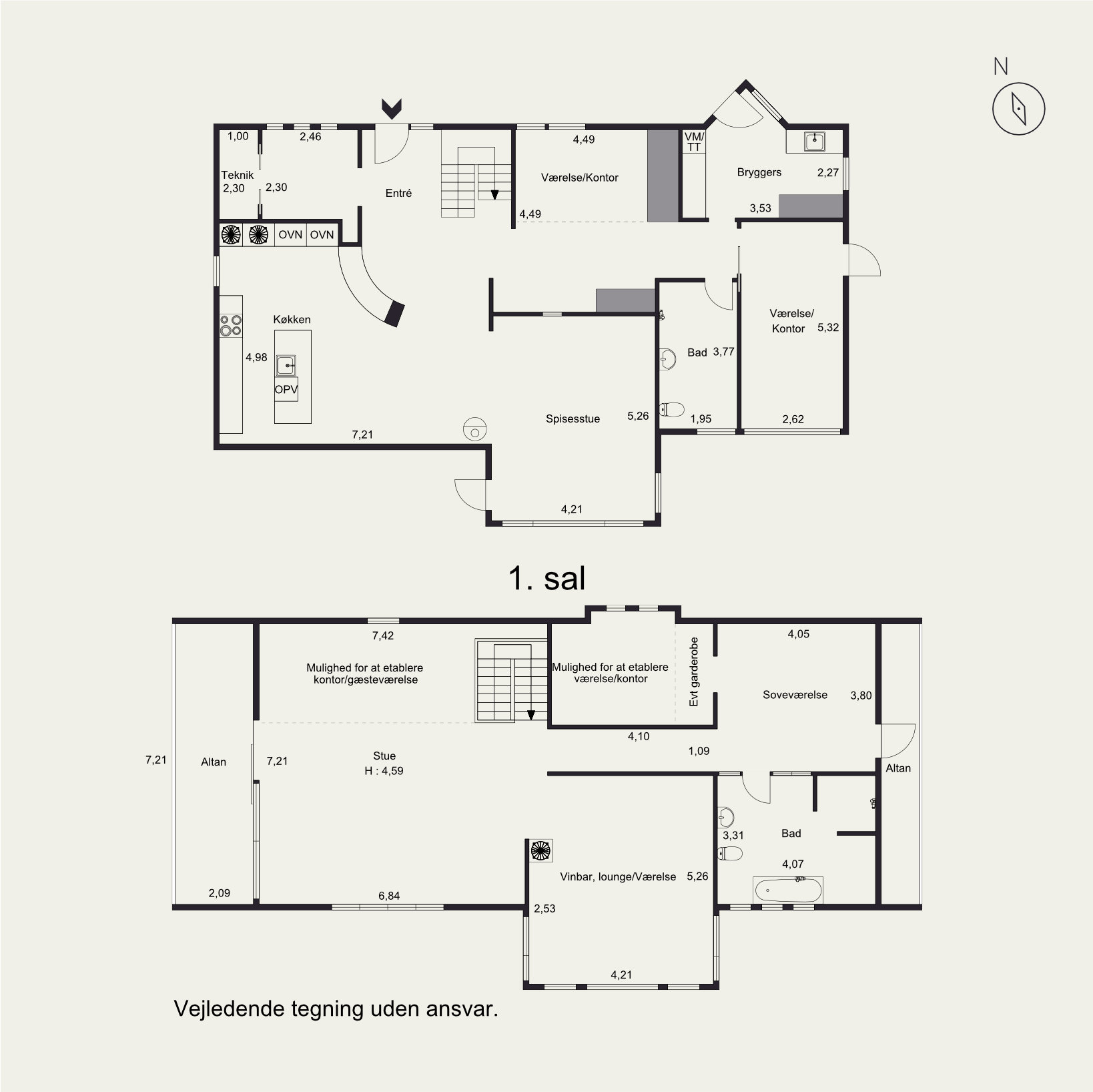 Plantegninger billede af Æblegård 7, 8700 Horsens