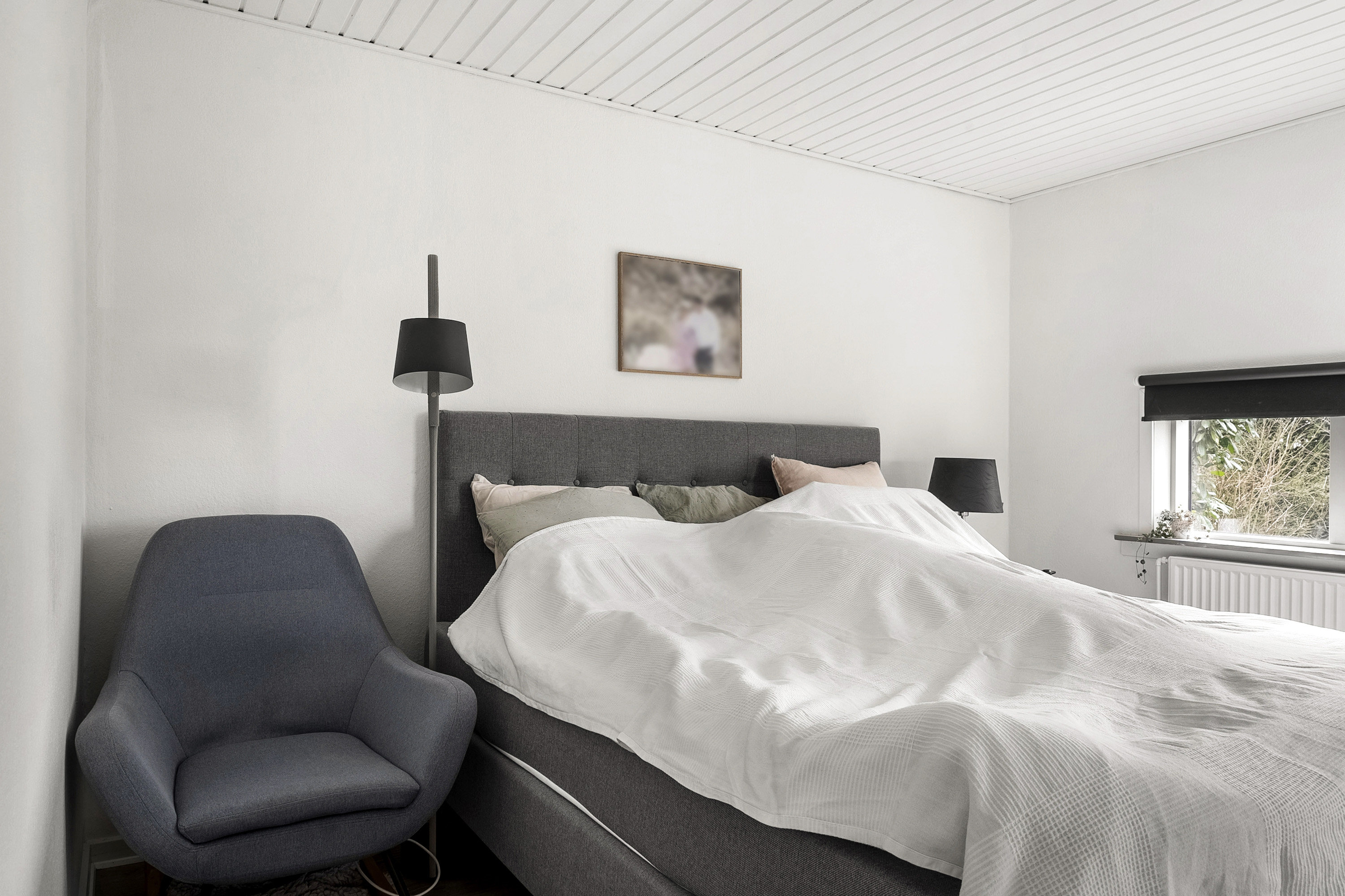 Fremhævet soveværelse billede i fuldskærmstilstand. Billede af Fruenshave 60, 8732 Hovedgård