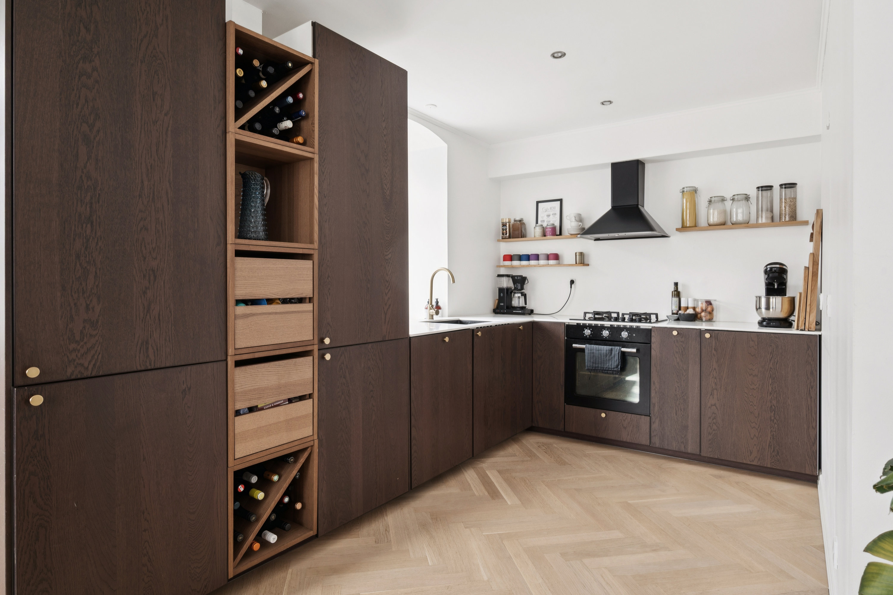 Fremhævet køkken billede i fuldskærmstilstand. Billede af Skt. Pauls Gade 36, 2. tv., 8000 Aarhus C