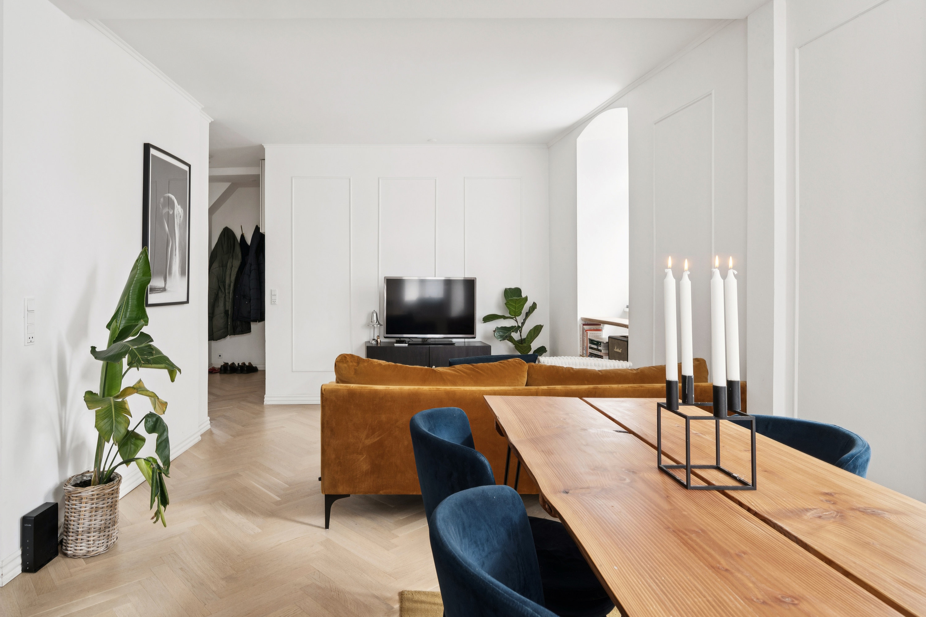 Fremhævet stue billede i fuldskærmstilstand. Billede af Skt. Pauls Gade 36, 2. tv., 8000 Aarhus C