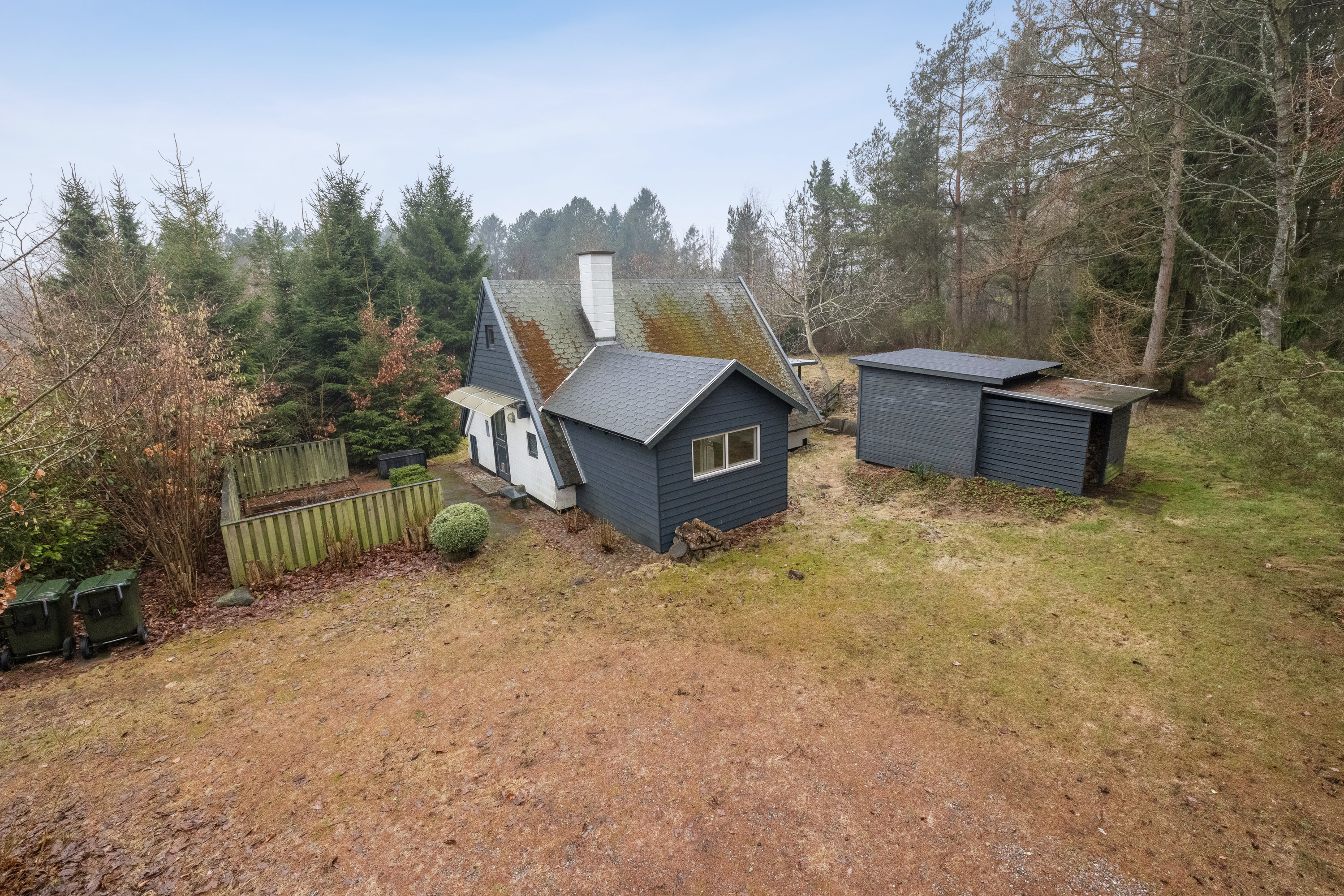 Fremhævet have billede i fuldskærmstilstand. Billede af Mellemtoften 42, Selkær Mølle, 8585 Glesborg